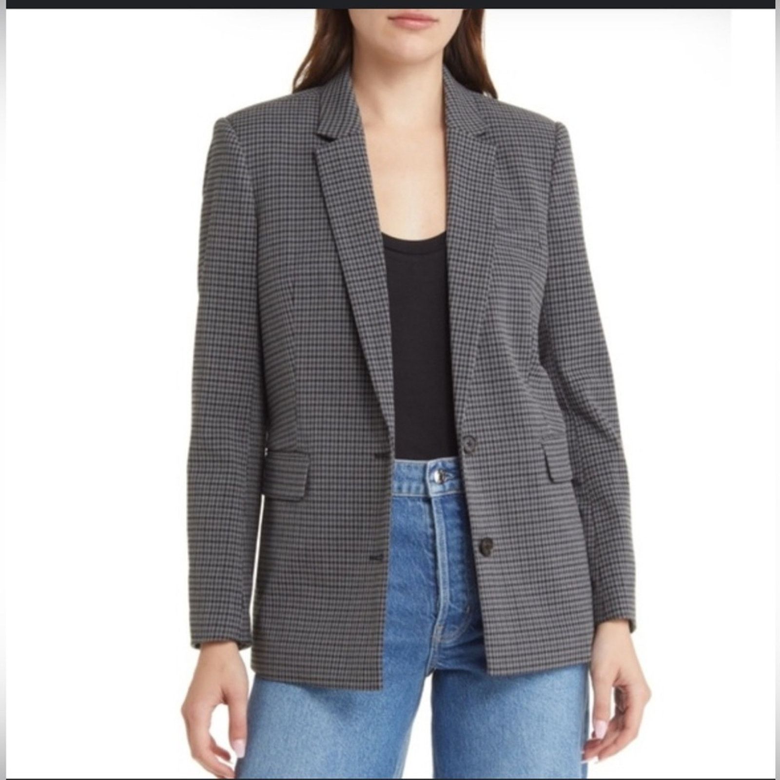 Rails STATON SINGLE BREASTED PLAID BLAZER IN ASH MINI PLAID S Size S / US 4 / IT 40 - 1 Thumbnail