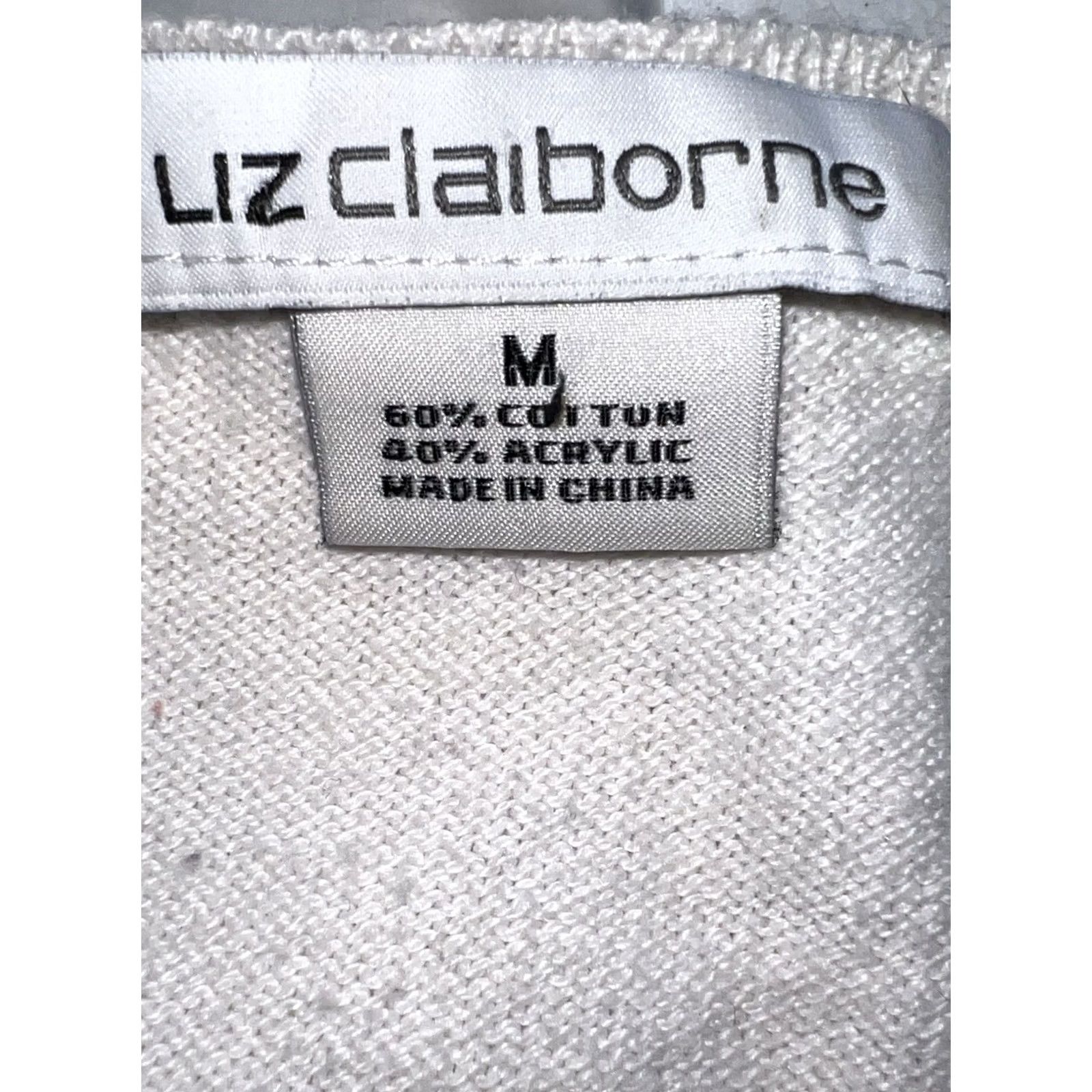 Liz Claiborne Liz Claiborne Multicolor Striped Long Sleeve Pullover Sweater | Size M | Womens Pullover Knit Sweater Size M / US 6-8 / IT 42-44 - 5 Thumbnail