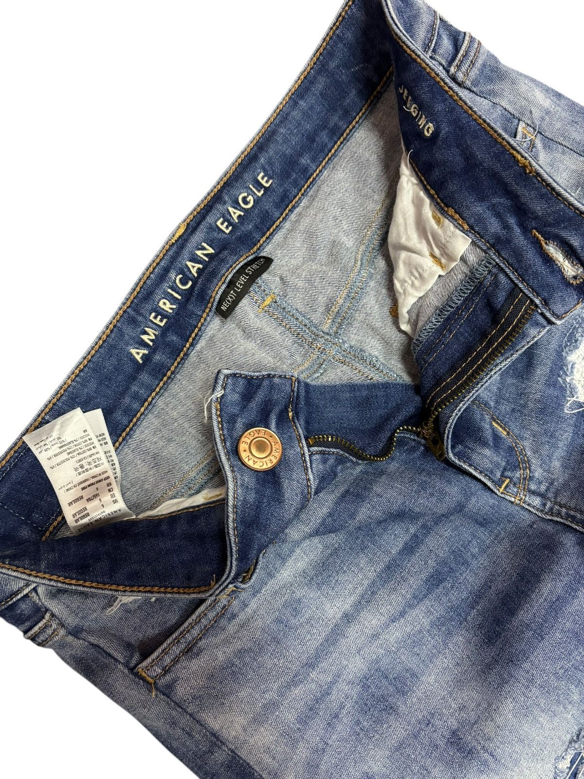 American Eagle Outfitters × American Rag American Eagle Ripped Jeans Size US 28 / EU 44 - 5 Thumbnail