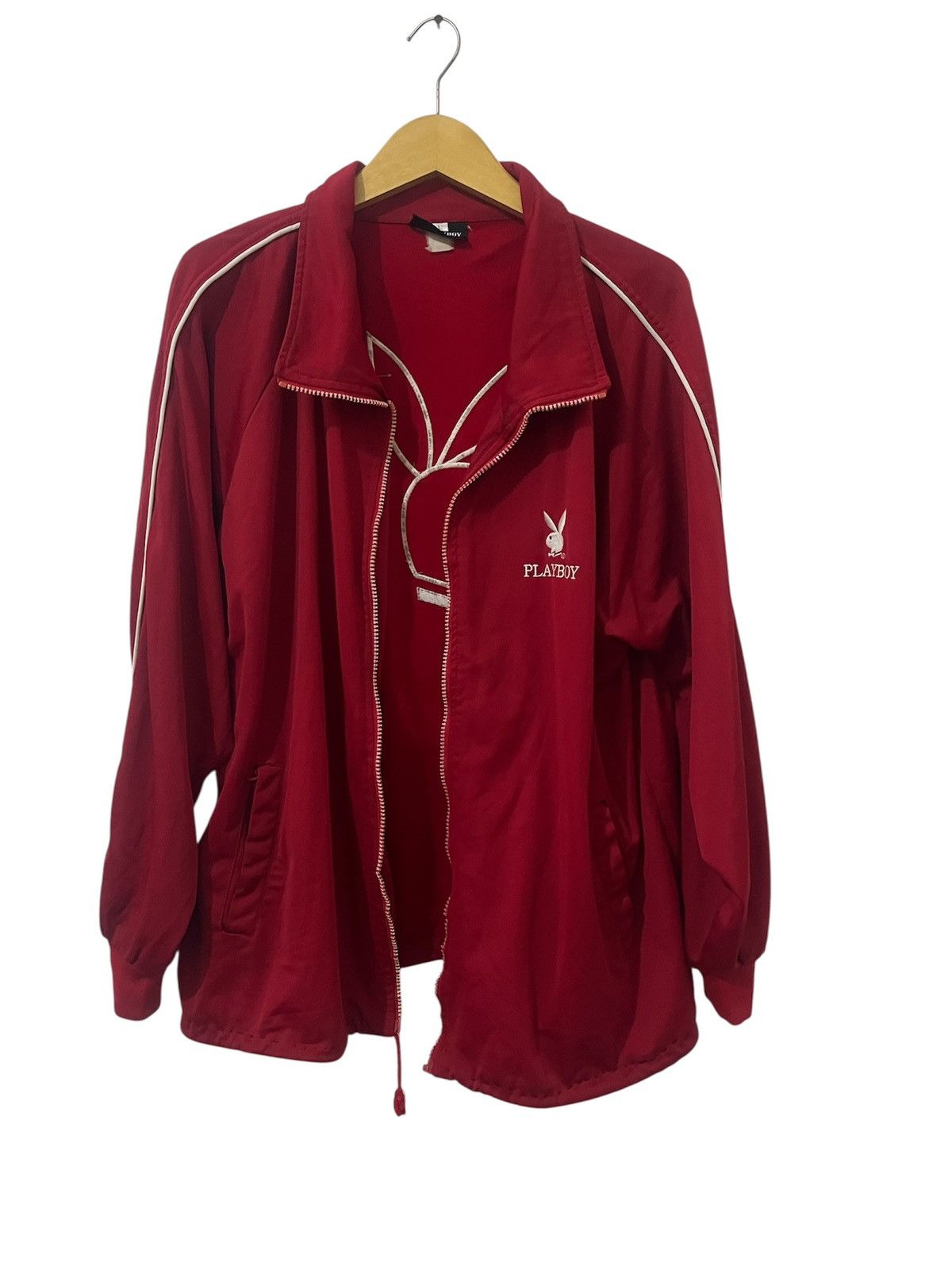 Playboy Vintage 90s Playboy Red Jacket Size US L / EU 52-54 / 3 - 2 Thumbnail