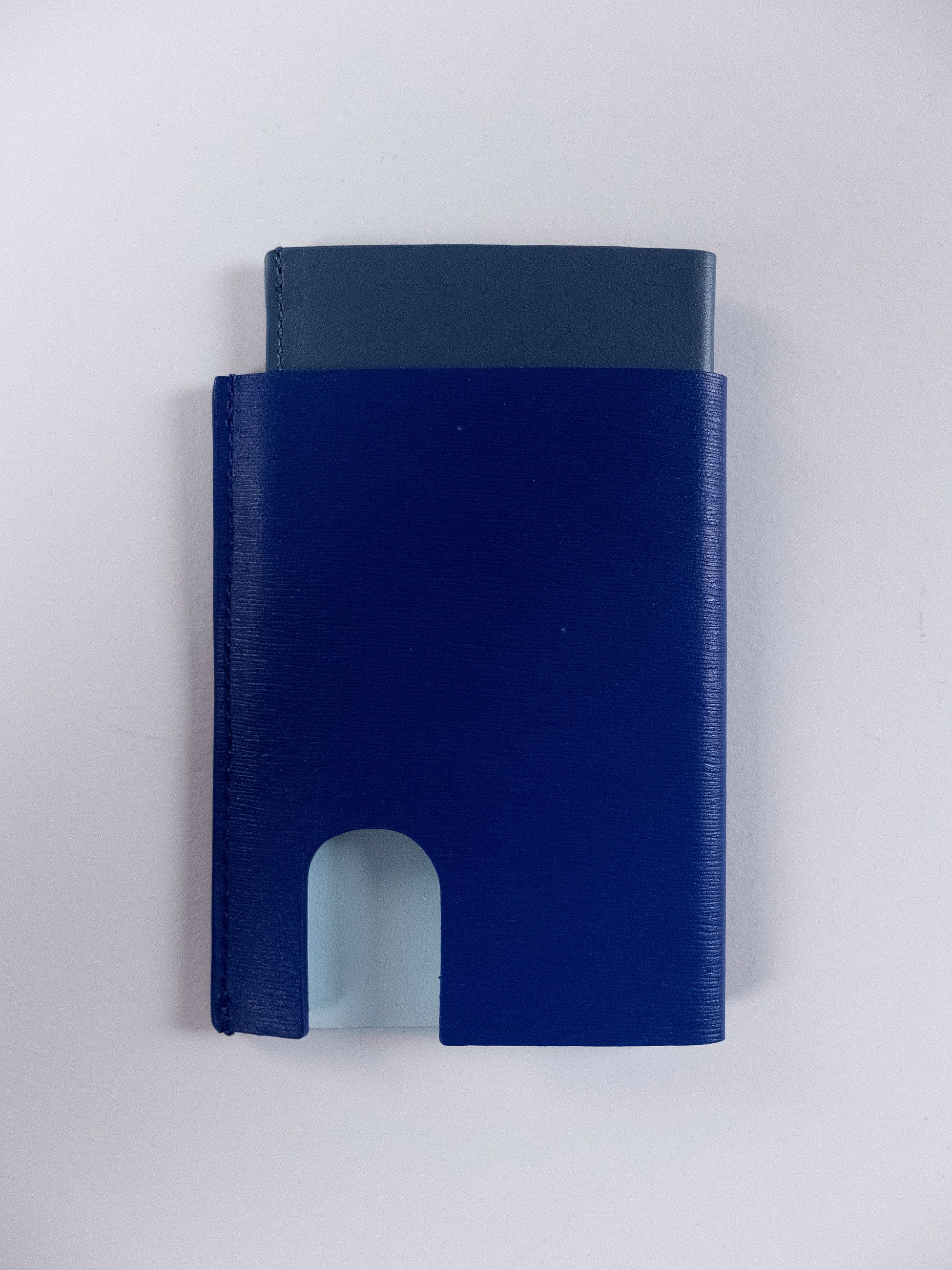 Paul Smith PAUL SMITH two tone blue leather pop up card holder Size ONE SIZE - 1 Thumbnail