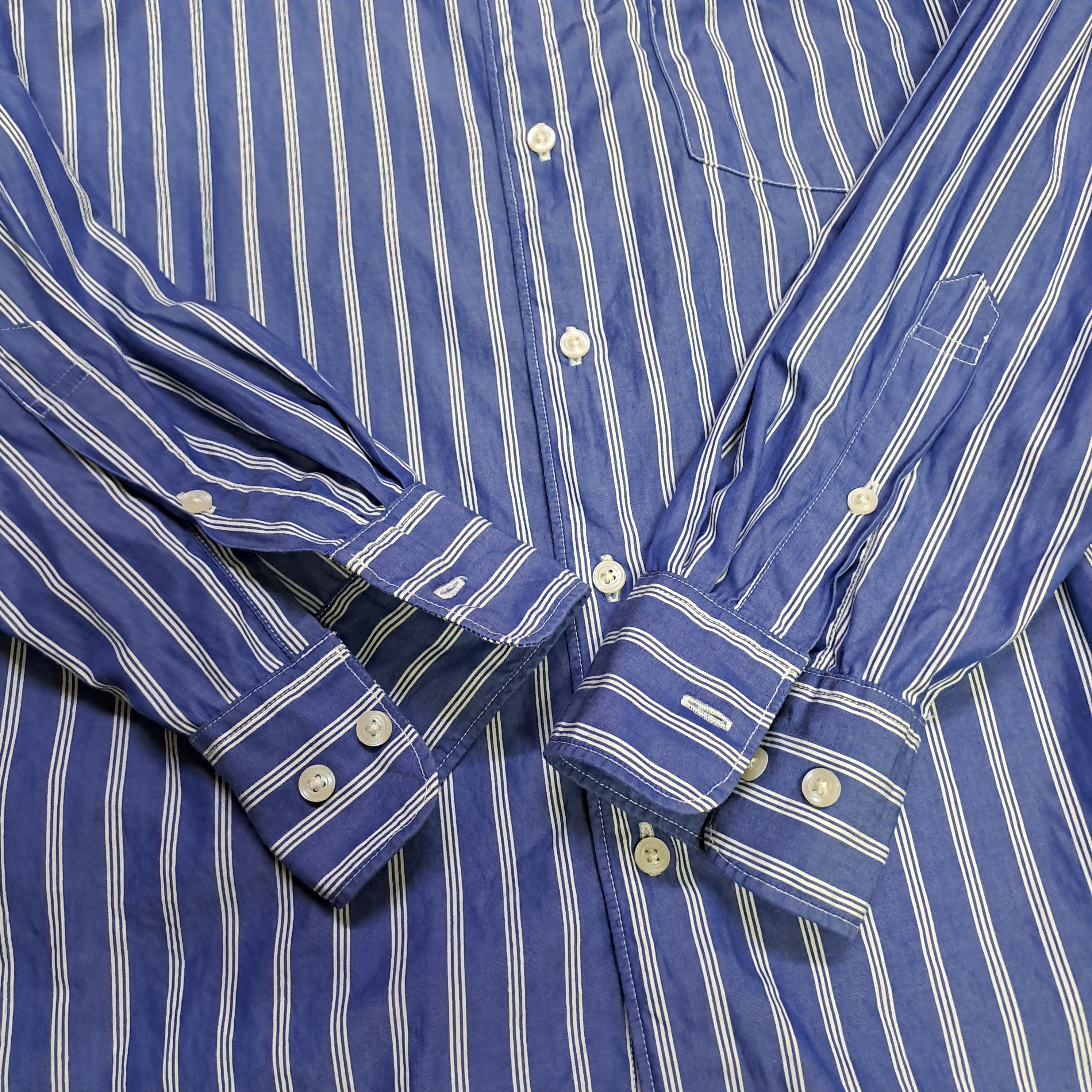 Uniqlo Uniqlo Stripes Button Down Longsleeve Shirt Size US M / EU 48-50 / 2 - 4 Thumbnail