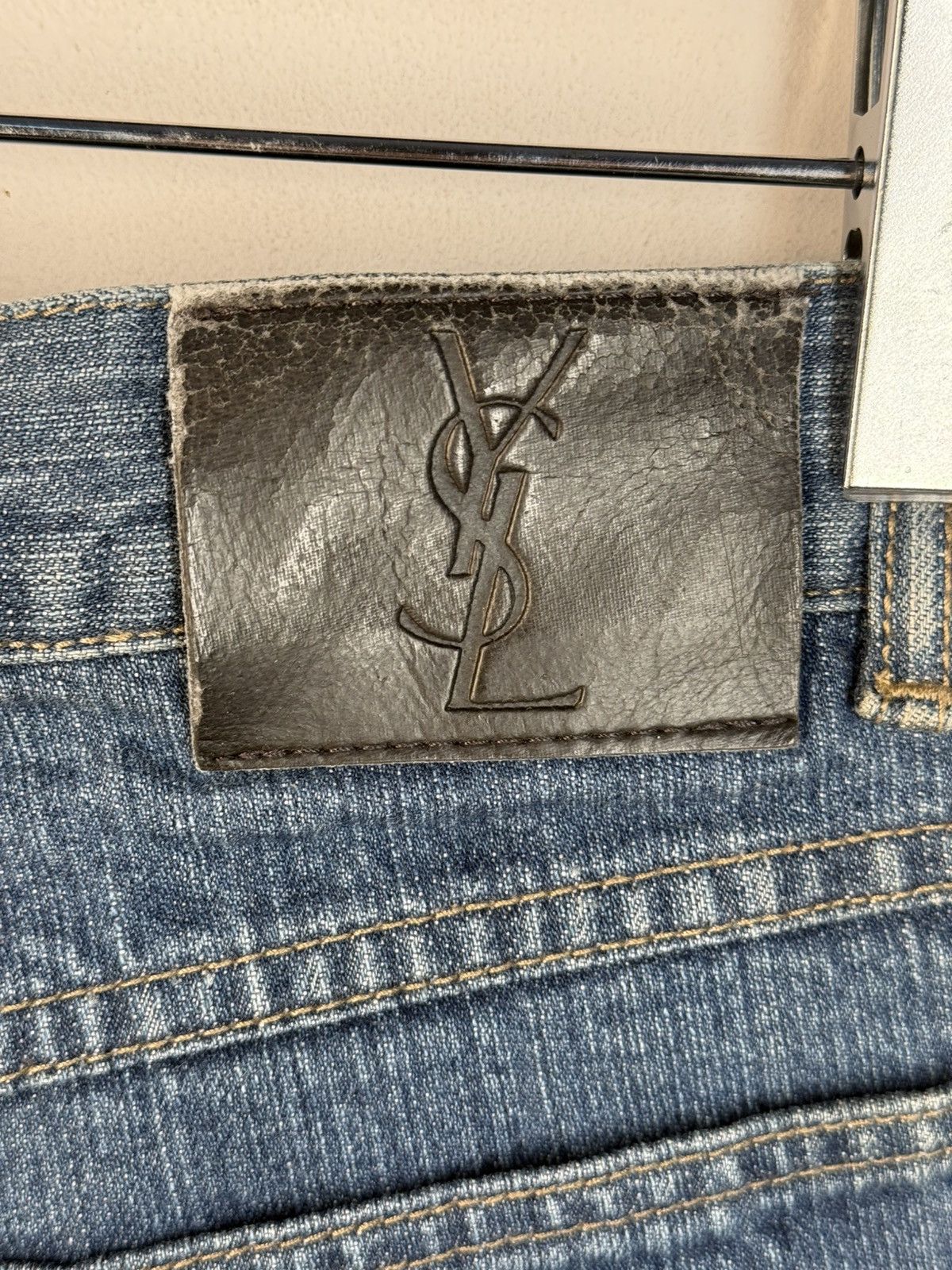 Yves Saint Laurent 34x30 YSL Jeans Denim Pants Indigo Selvedge Vintage Yves Size US 34 / EU 50 - 9 Thumbnail