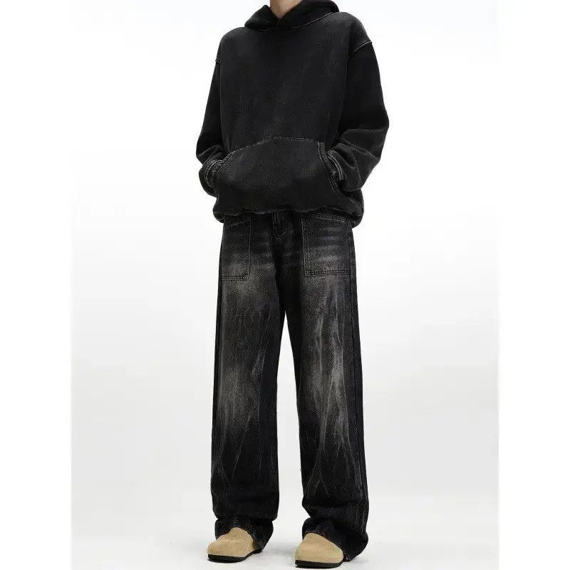 Japanese Brand Retro loose high street straight leg jeans Size US 32 / EU 48 - 1 Thumbnail