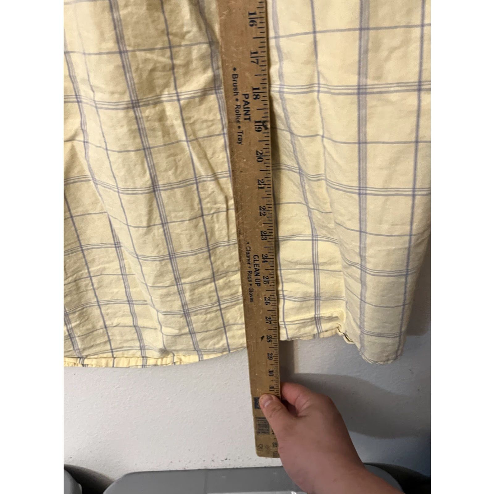 Izod IZOD Shirt Mens XL Yellow Check Cotton Blend Button-Down Short Sleeve (Regular) Size US XL / EU 56 / 4 - 4 Thumbnail