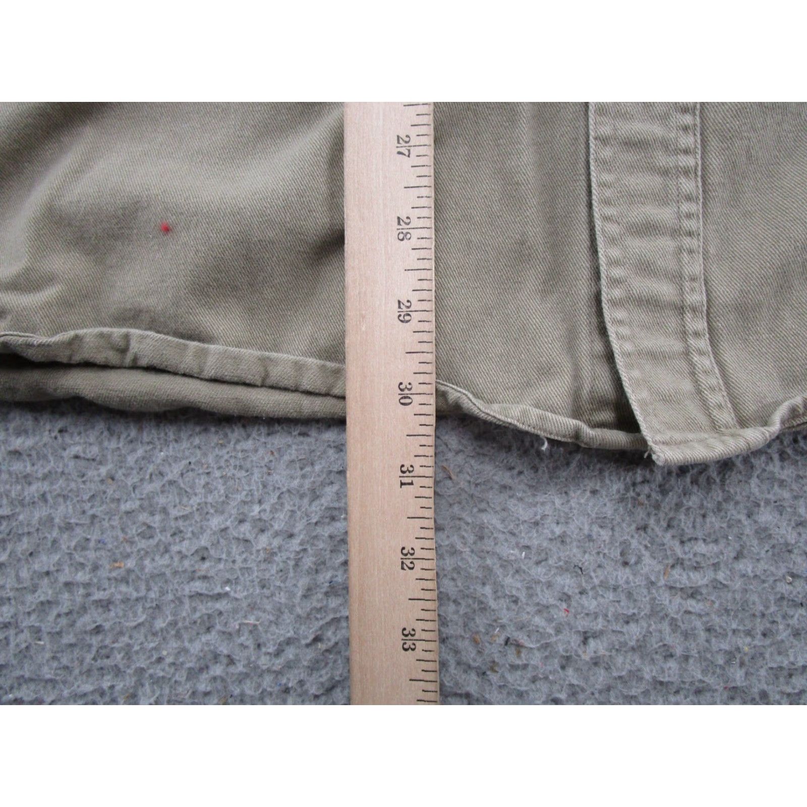 Dickies VINTAGE Dickies Men's Long-Sleeve Work Shirt Beige Canvas Button Up 2XL 90s Mens Shirts Beige 90s Workwear Pockets Wrinkle Resistant Button-Up Size US XXL / EU 58 / 5 - 6 Thumbnail
