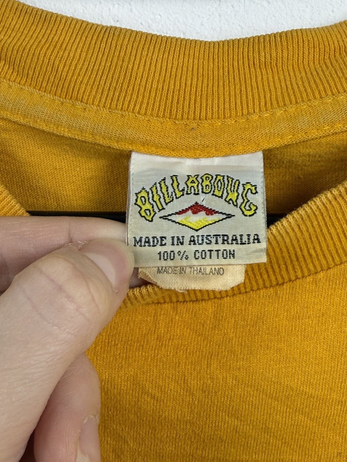 Billabong Vintage 90s Y2K Billabong Big Double Logo Yellow Longsleeve Size US L / EU 52-54 / 3 - 9 Thumbnail