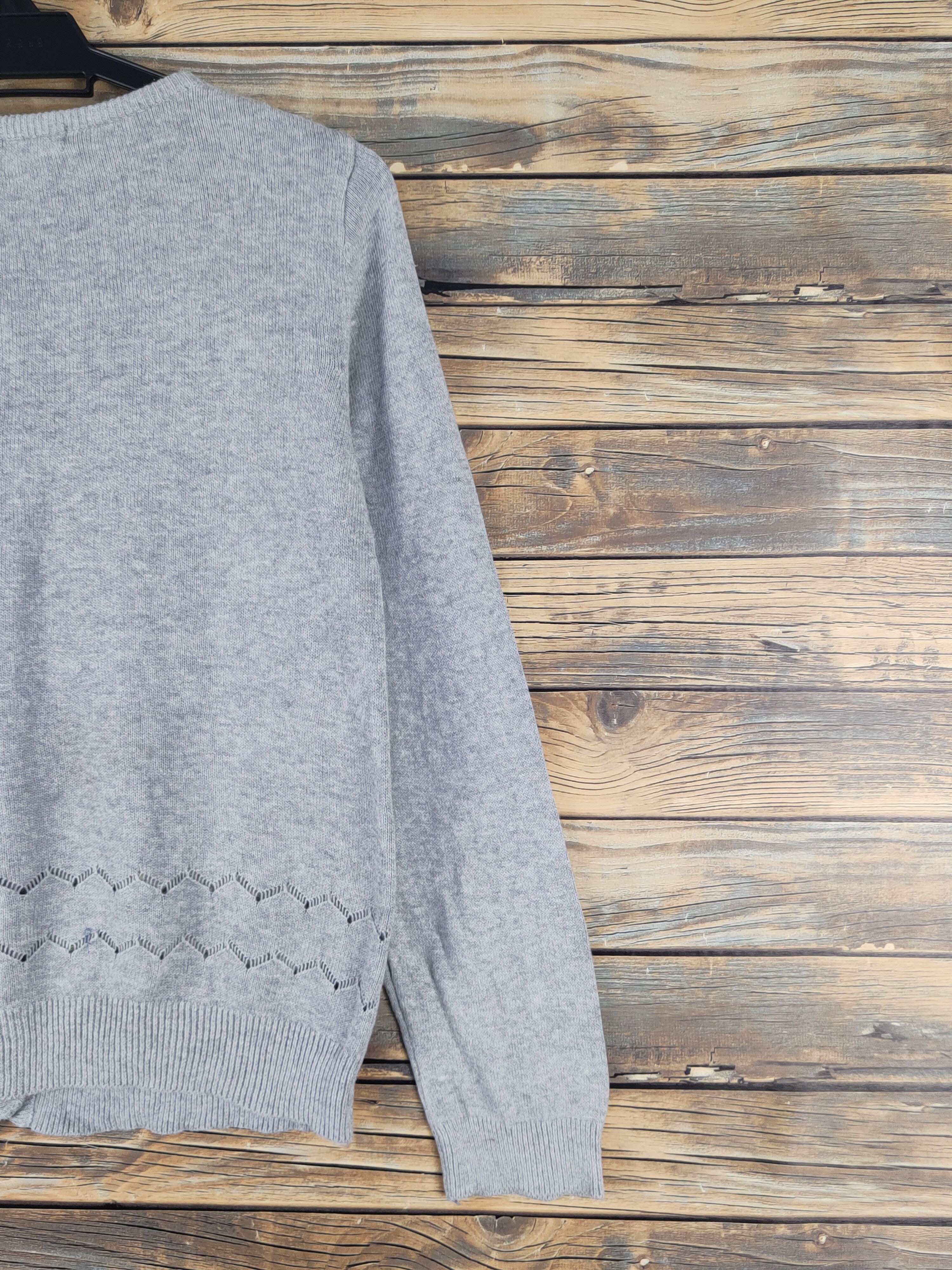 Homespun Knitwear × Japanese Brand Ehka Sopo Gray Knitwear Cardigan #W1248 Size M / US 6-8 / IT 42-44 - 9 Thumbnail