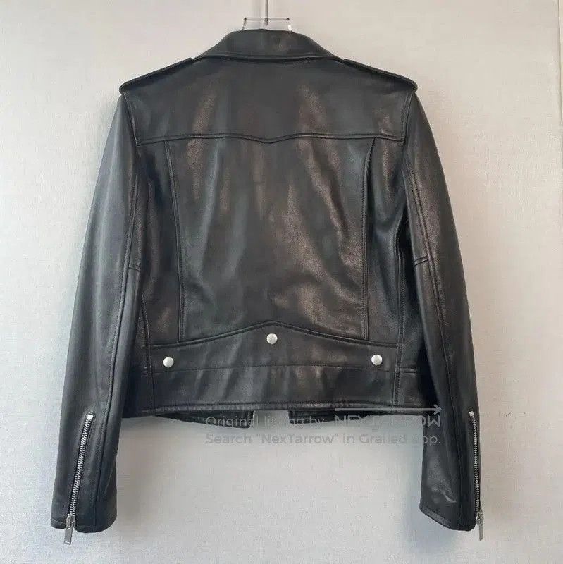 Yves Saint Laurent YSL Black Leather Women's Jacket Size S . Size S / US 4 / IT 40 - 1 Thumbnail