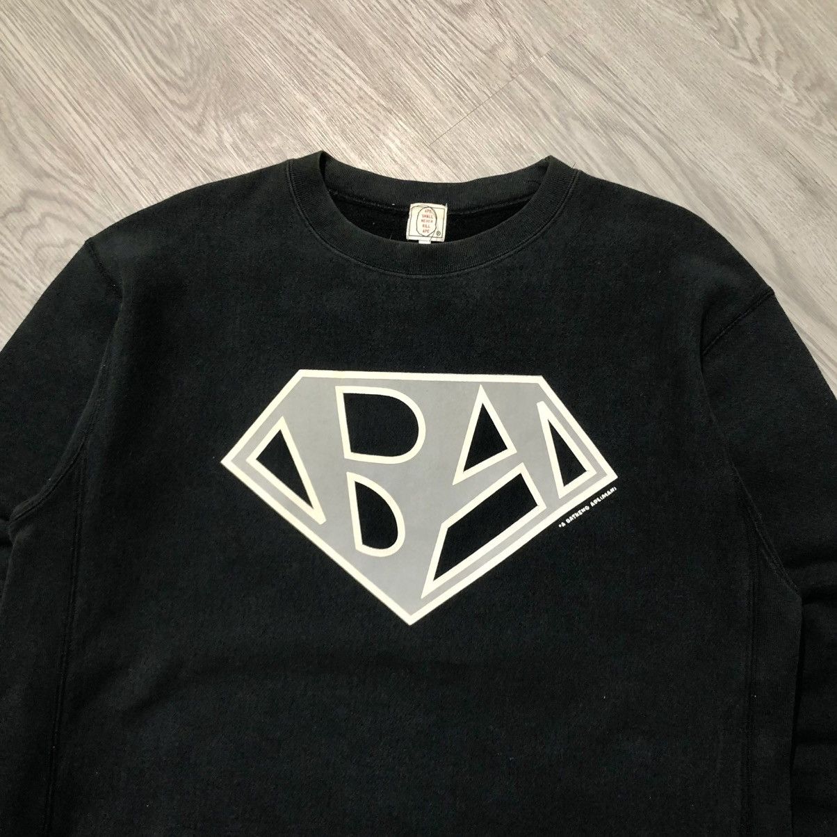 Bape 🇯🇵 1990s Vintage A Bathing Ape Bape Superman BA Logo Crewneck Size US L / EU 52-54 / 3 - 4 Thumbnail