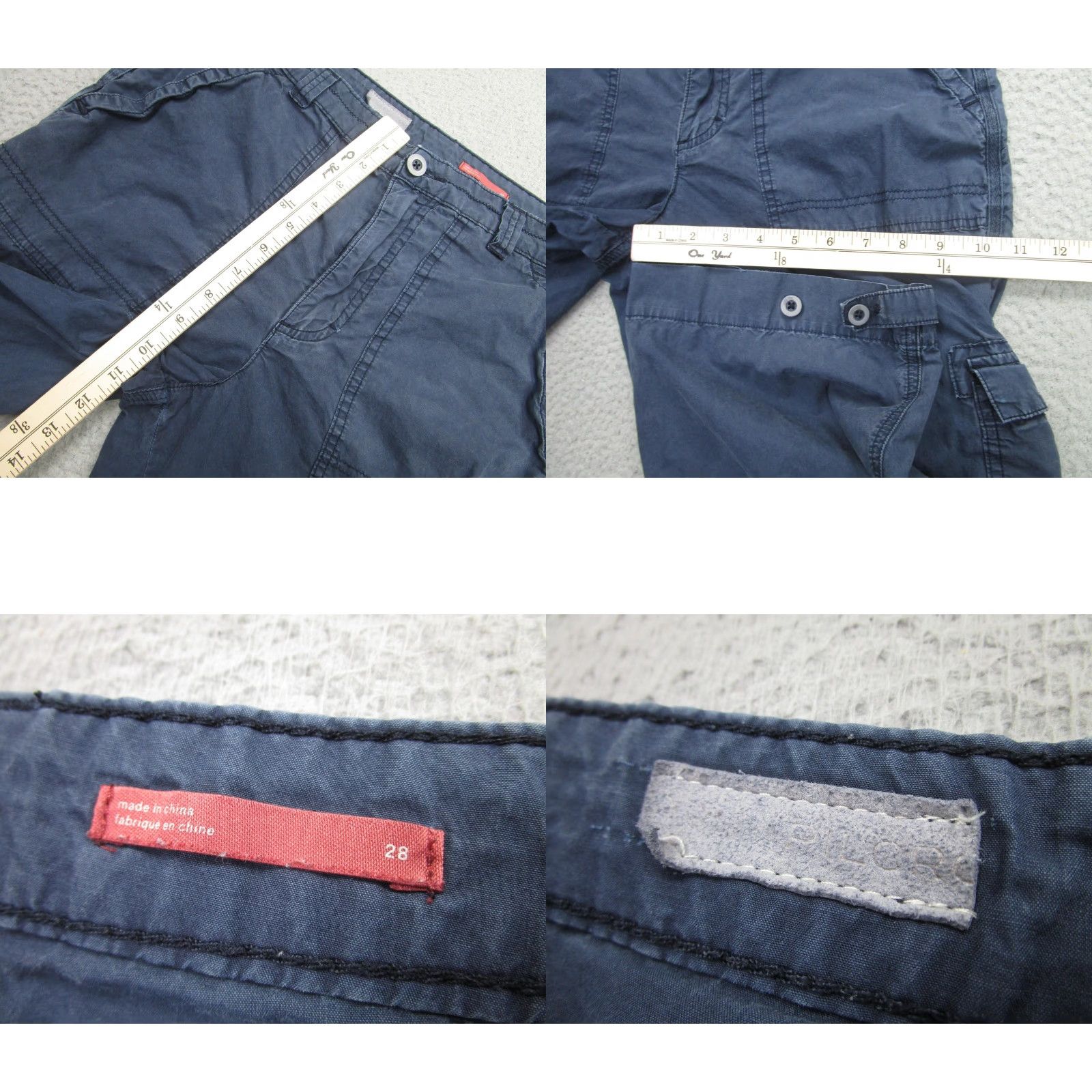 Vintage VINTAGE Pilcro Capris Womens 28 Blue Cargo Utility Adjustable Button Hem Pants 27 in Inseam Womens Size ONE SIZE - 8 Thumbnail