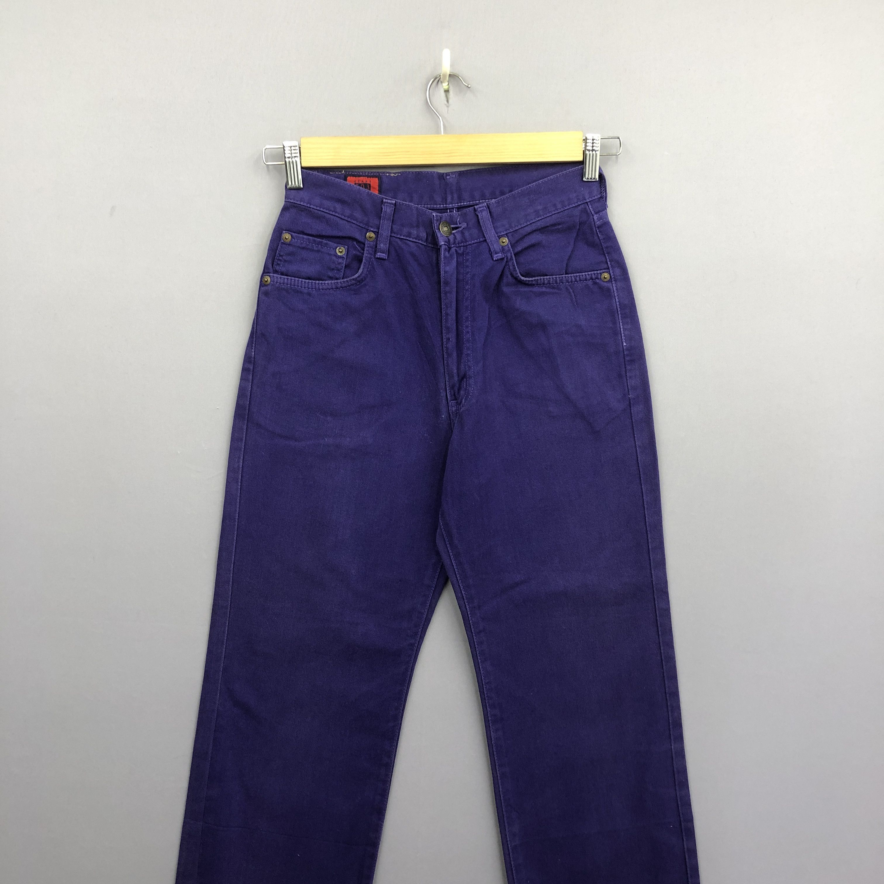 Edwin Vintage Y2K Edwin 503 Purple Wash Jeans Japanese Denim Size 24" / US 00 / IT 34 - 3 Thumbnail