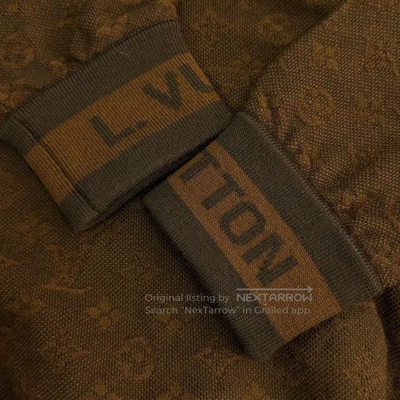 Louis Vuitton Louis Vuitton Brown wool hooded sweater with dark stripes Size US M / EU 48-50 / 2 - 8 Thumbnail