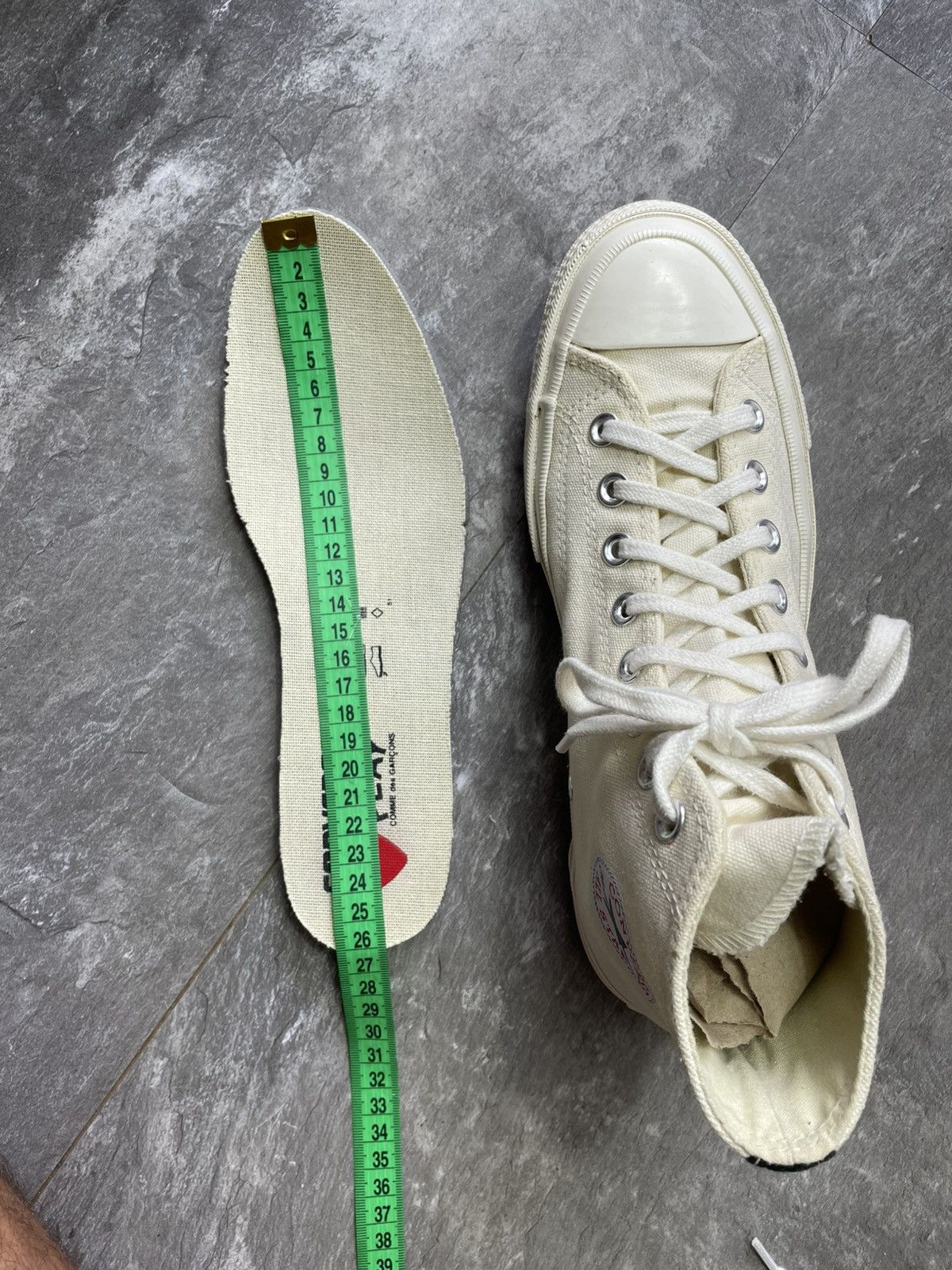 Comme des Garcons PLAY × Converse Comme Des Garçons x Converse High Top CDG Sneakers Shoes Size US 7.5 / EU 40-41 - 12 Thumbnail