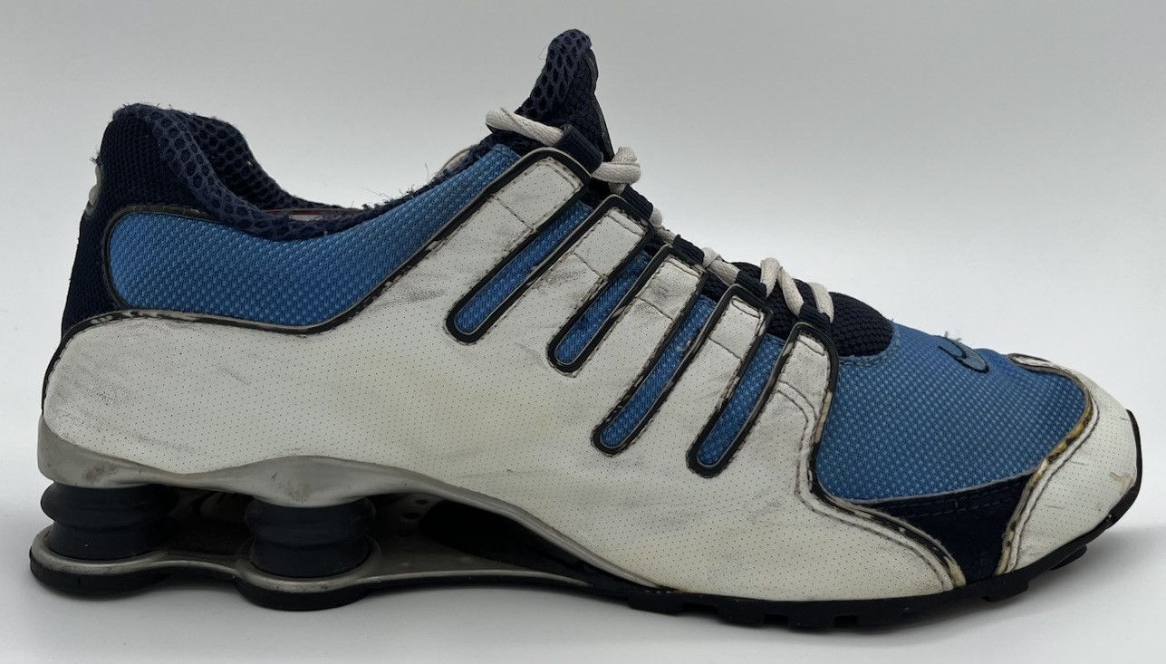 Nike Vintage Nike Shox NZ 305618-445 White Light Blue Men Size 10 Size US 10 / EU 43 - 6 Thumbnail
