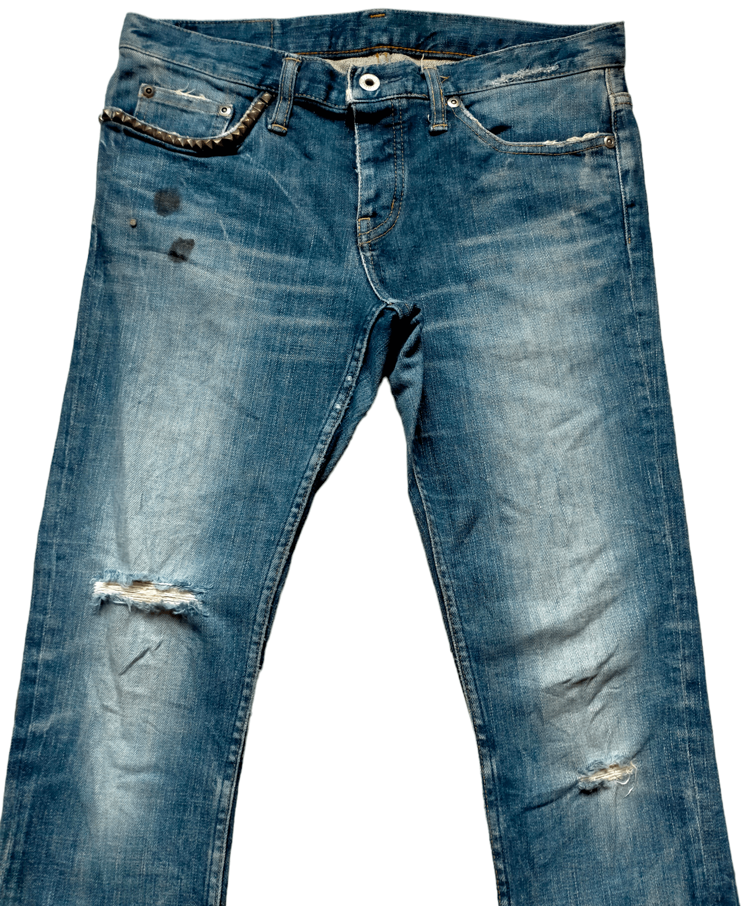 Hysteric Glamour Skinny Jeans Hysteric Glamour strecth Distress Low rise Size US 31 - 2 Thumbnail
