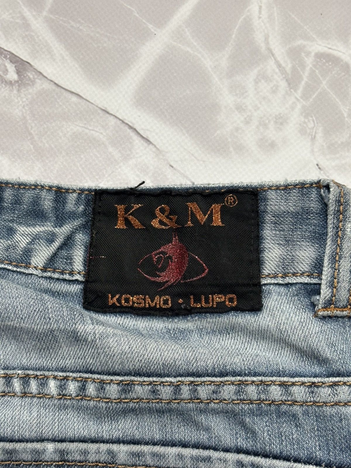 Japanese Brand Kosmo Lupo Japanese Style Denim Cargo Jeans Distressed Y2K Size US 32 / EU 48 - 13 Thumbnail
