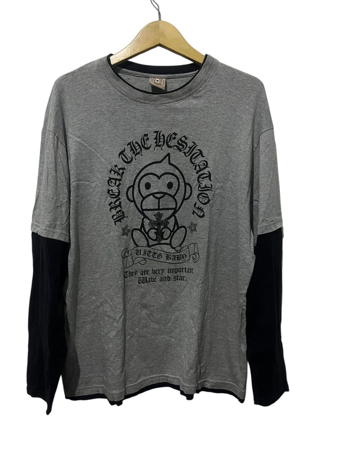 If Six Was Nine Vintage 90s UITTG BABY Monkey Y2K BAPE Style Size US L / EU 52-54 / 3 - 1 Thumbnail