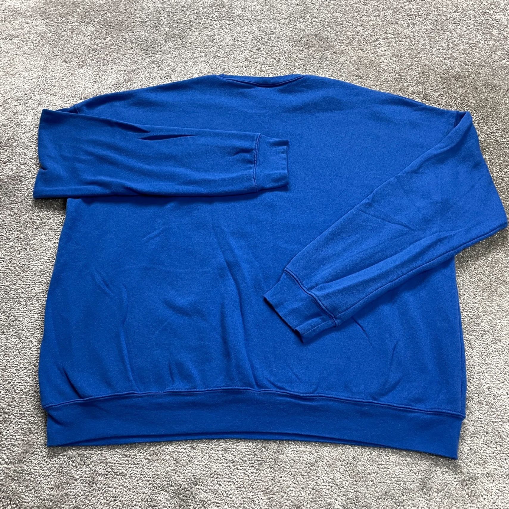 Vintage Bella + Canvas Sweatshirt Mens 2XL Blue Fleece Graphic Pullover Softball Victory Size US XXL / EU 58 / 5 - 2 Thumbnail