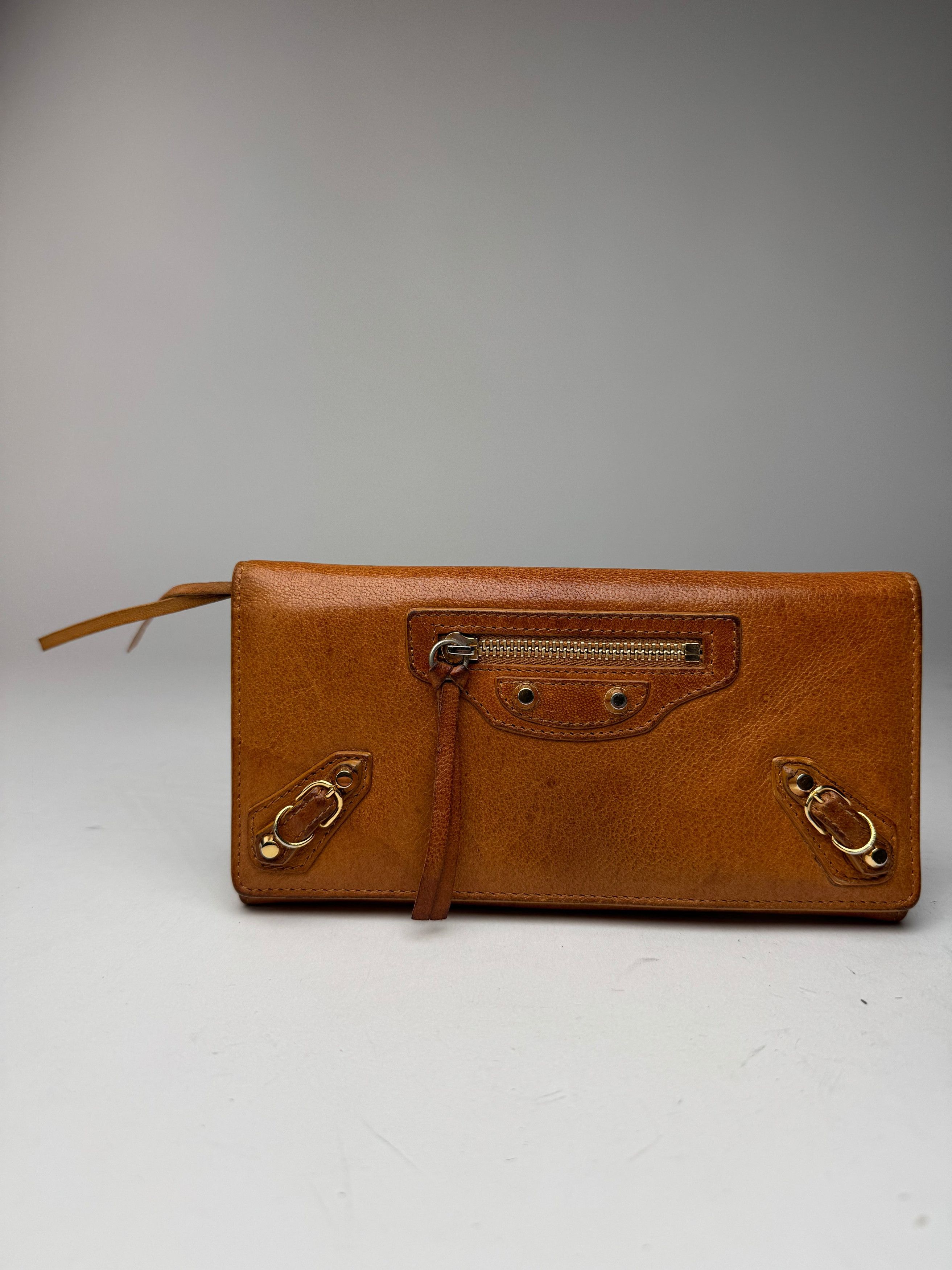 Balenciaga Vintage leather wallet brown Size ONE SIZE - 1 Thumbnail