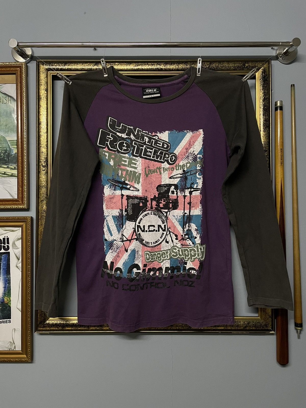 Designer × Japanese Brand × Vintage Vintage 1990s Japan Designer Oblo United Retempo Music faded Size US M / EU 48-50 / 2 - 1 Thumbnail