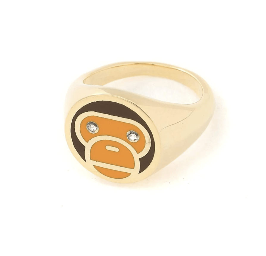 Bape Bape APE BABY MILO SIGNET RING Size ONE SIZE - 1 Thumbnail