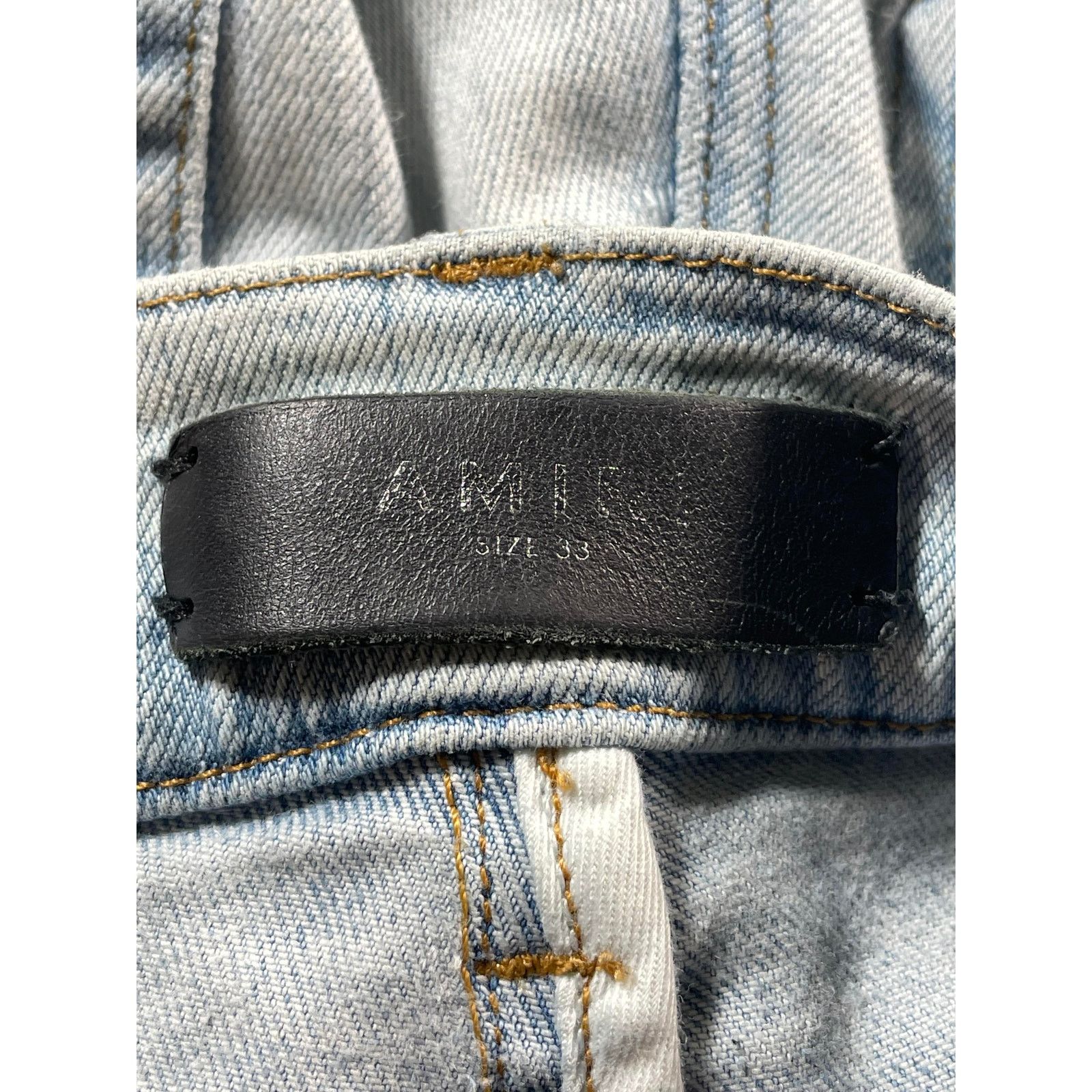 Amiri Amiri Grateful Dead Patchwork Light Wash Jeans Size US 33 - 3 Thumbnail