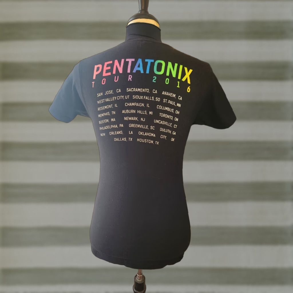 Tultex Pentatonix Concert Tour Black Short Sleeve T-Shirt Size Small Mens Shirt Crew Neck Cotton Tultex 2016 Music Size US S / EU 44-46 / 1 - 1 Thumbnail