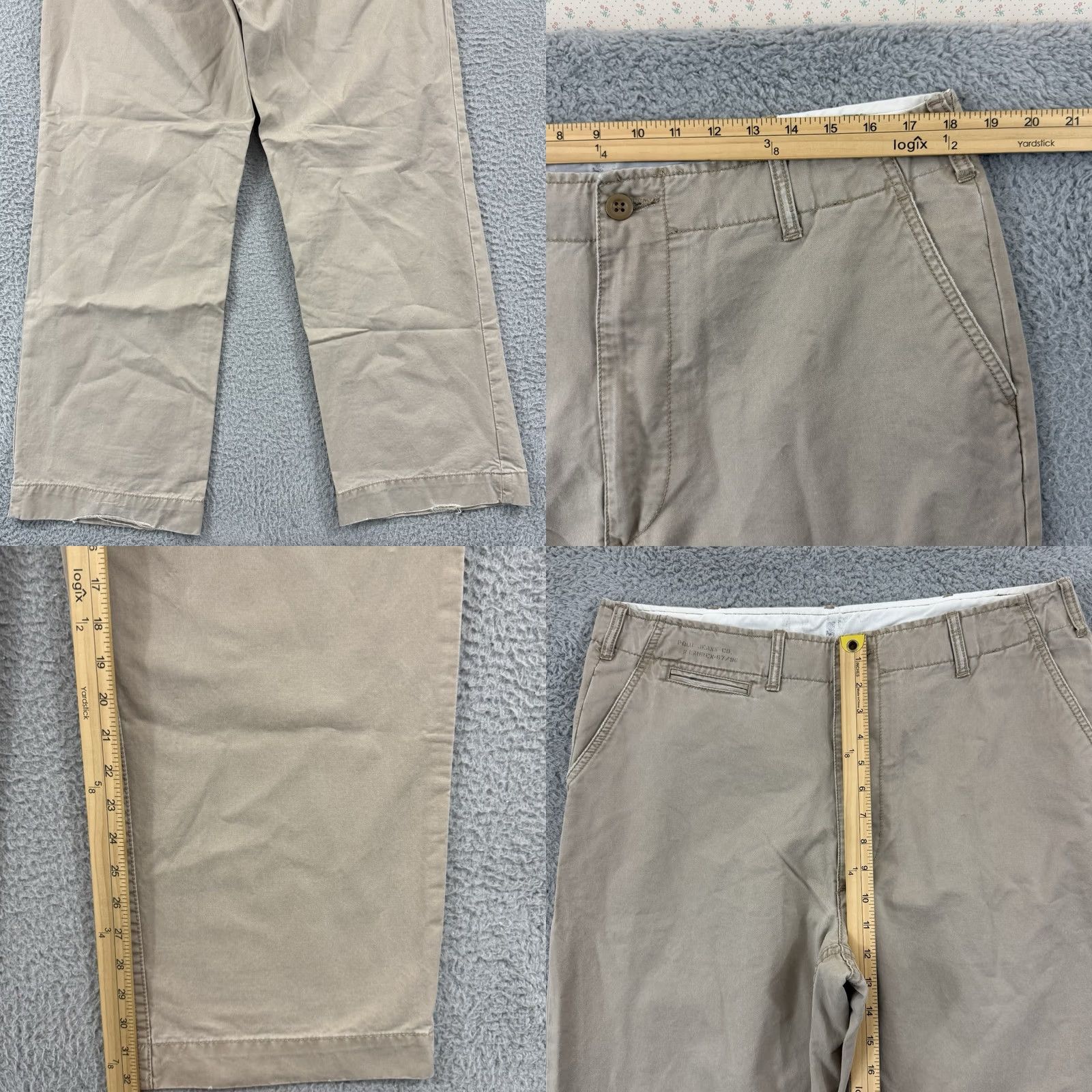 Polo Ralph Lauren Polo Ralph Lauren Pants Mens Beige Straight Leg Khaki Chino 36x32 Performance Size US M / EU 48-50 / 2 - 8 Thumbnail