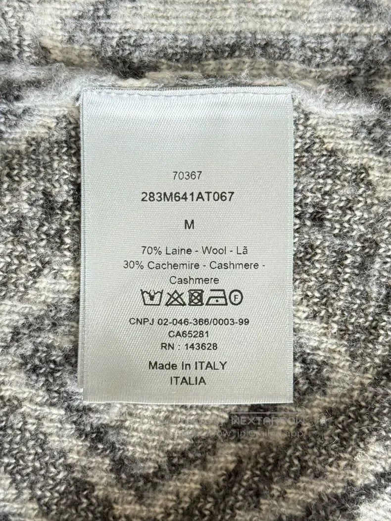 Dior Dior Diamond pattern woollen sweater Size US M / EU 48-50 / 2 - 7 Thumbnail