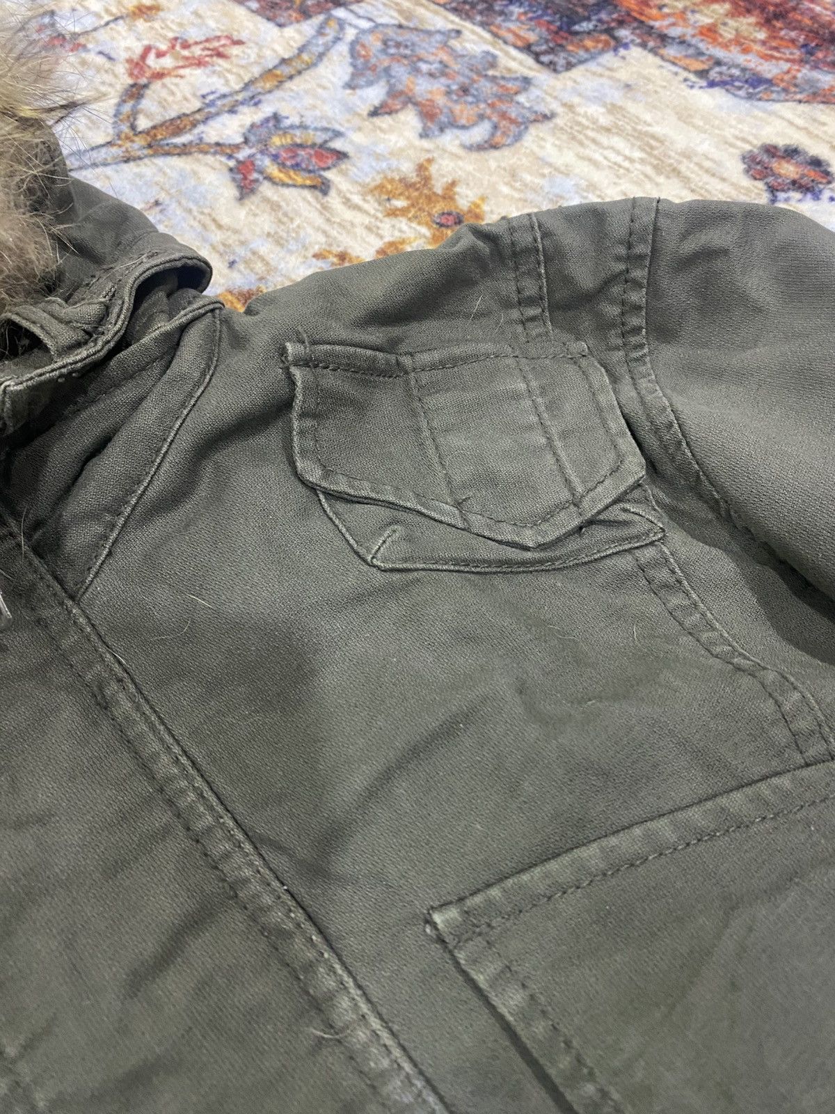 PPFM Ppfm Punk Raccoon Fur Hooded Multi-Pocket Design Military Size US M / EU 48-50 / 2 - 10 Thumbnail