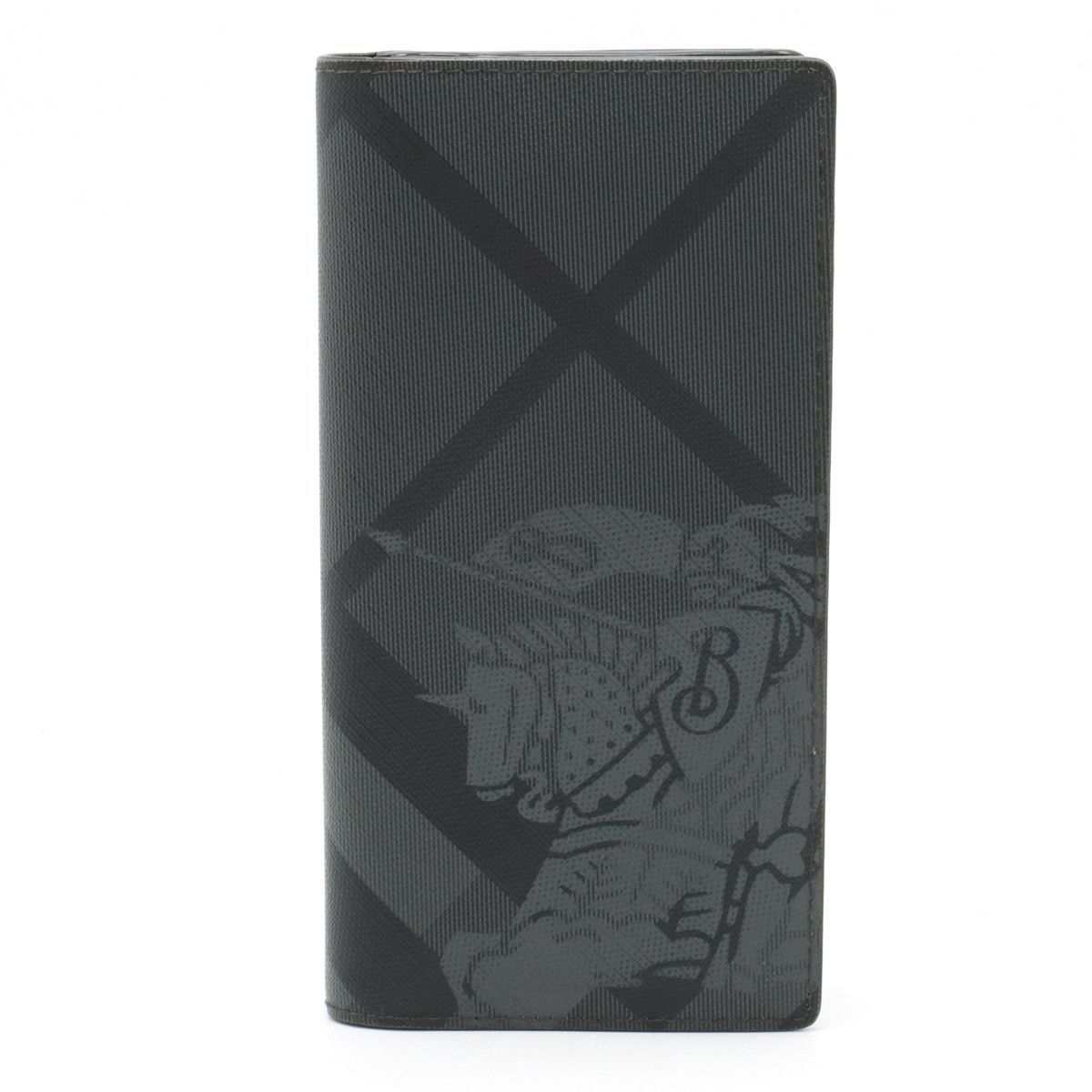 Burberry Burberry Burberry CAVENDISH Checkered PVC Leather Long Wallet 8006072 Canvas Long Wallet 8006072 in Very Good Condition Size ONE SIZE - 1 Thumbnail