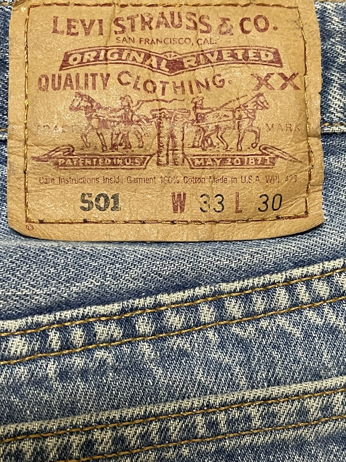 Levi's Vintage 90s Usa Levis 501 Blue Wash Style Jeans Size US 32 / EU 48 - 9 Thumbnail