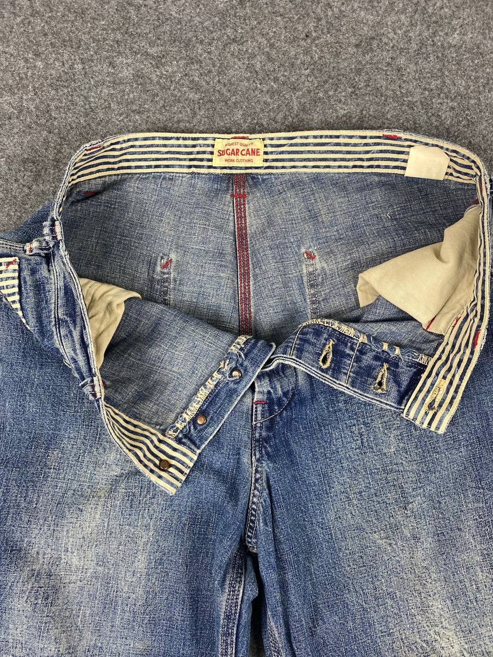 Sugar Cane sugarcane & co carpenter denim nice hickory stripe design Size US 34 / EU 50 - 13 Thumbnail