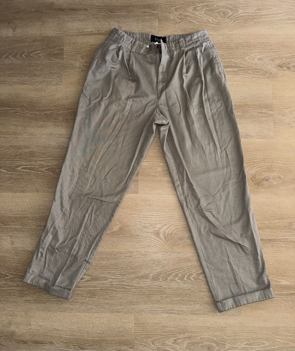 Vintage Pringle Of Scotland Grey Trouser Pants Size 34