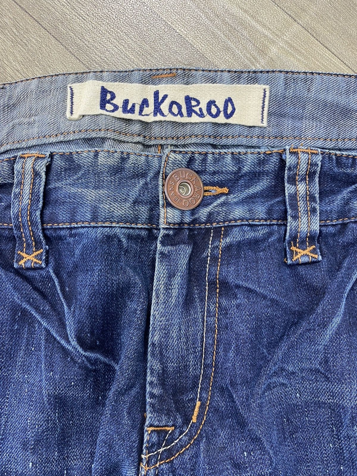 If Six Was Nine 2000s Buckaroo Distressed Faded Lgb Punk Style Baggy Jeans Size US 34 / EU 50 - 6 Thumbnail