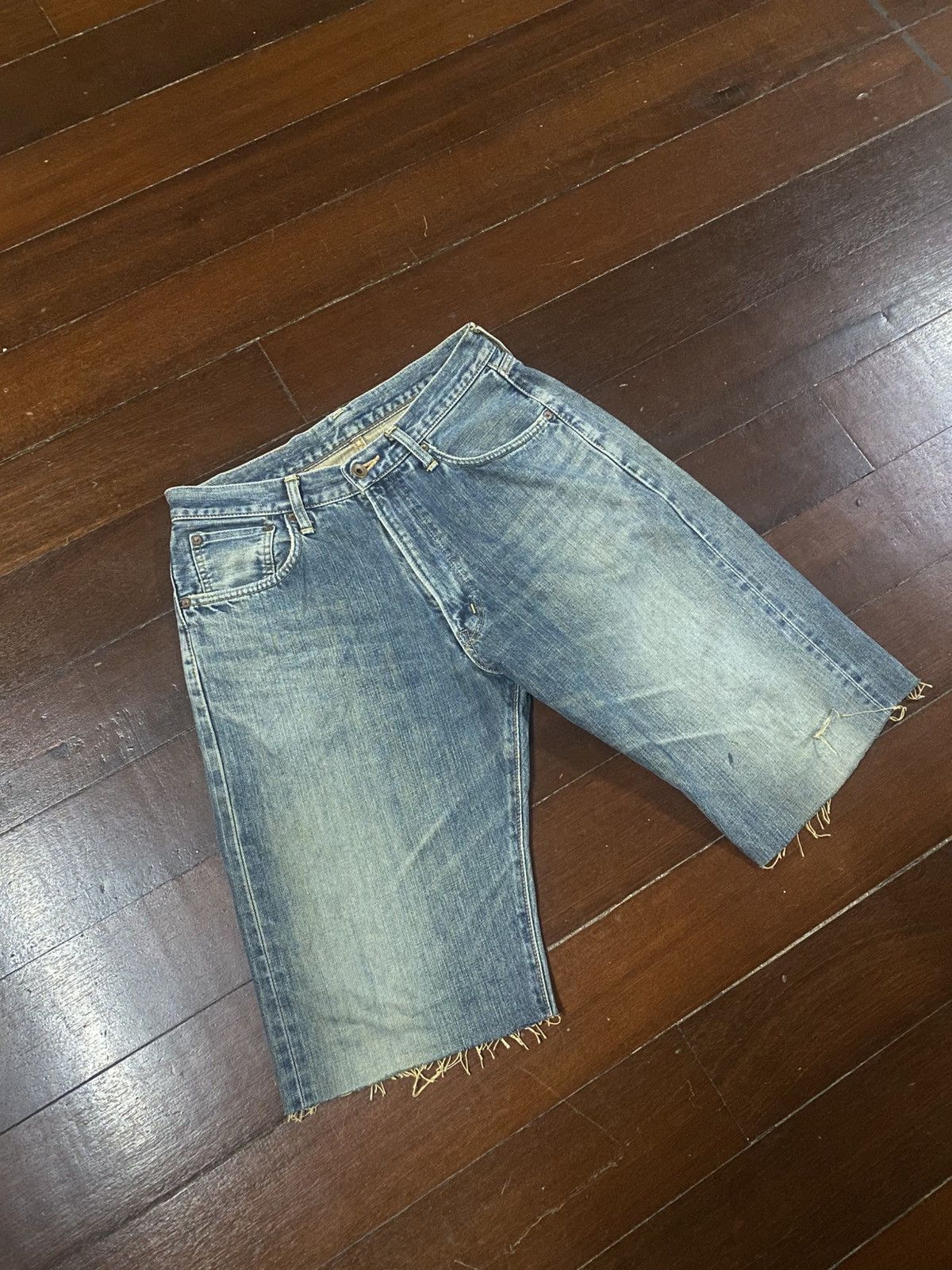 Kapital VINTAGE EDWIN 505 SELVEDGE BAGGY RUSTY DISTRESSED DENIM Size US 32 / EU 48 - 3 Thumbnail