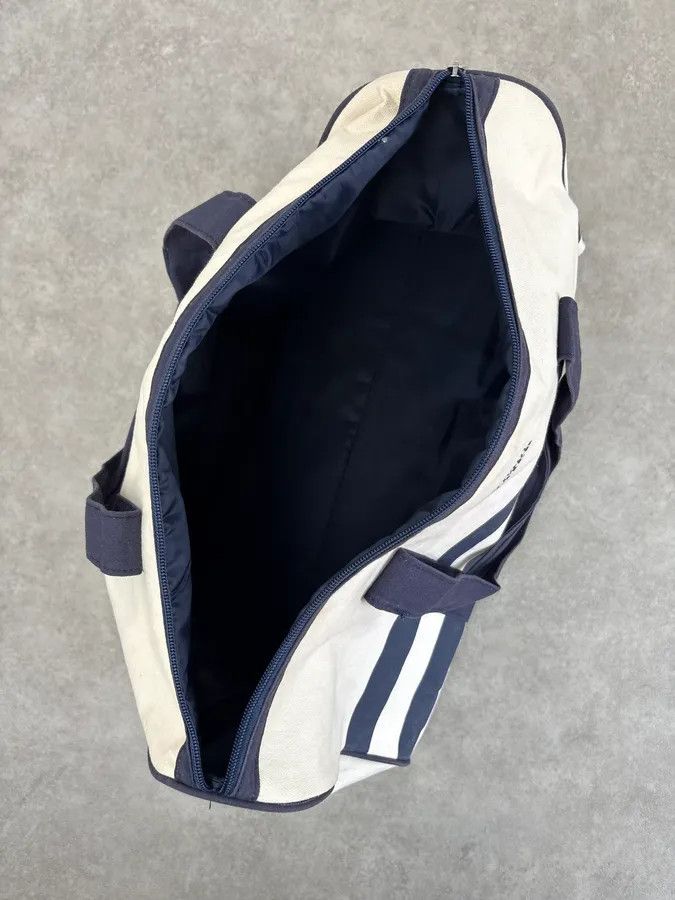 Jean Paul Gaultier Jean Paul Gaultier White & Navy Canvas Striped Handle Bag Size ONE SIZE - 10 Thumbnail