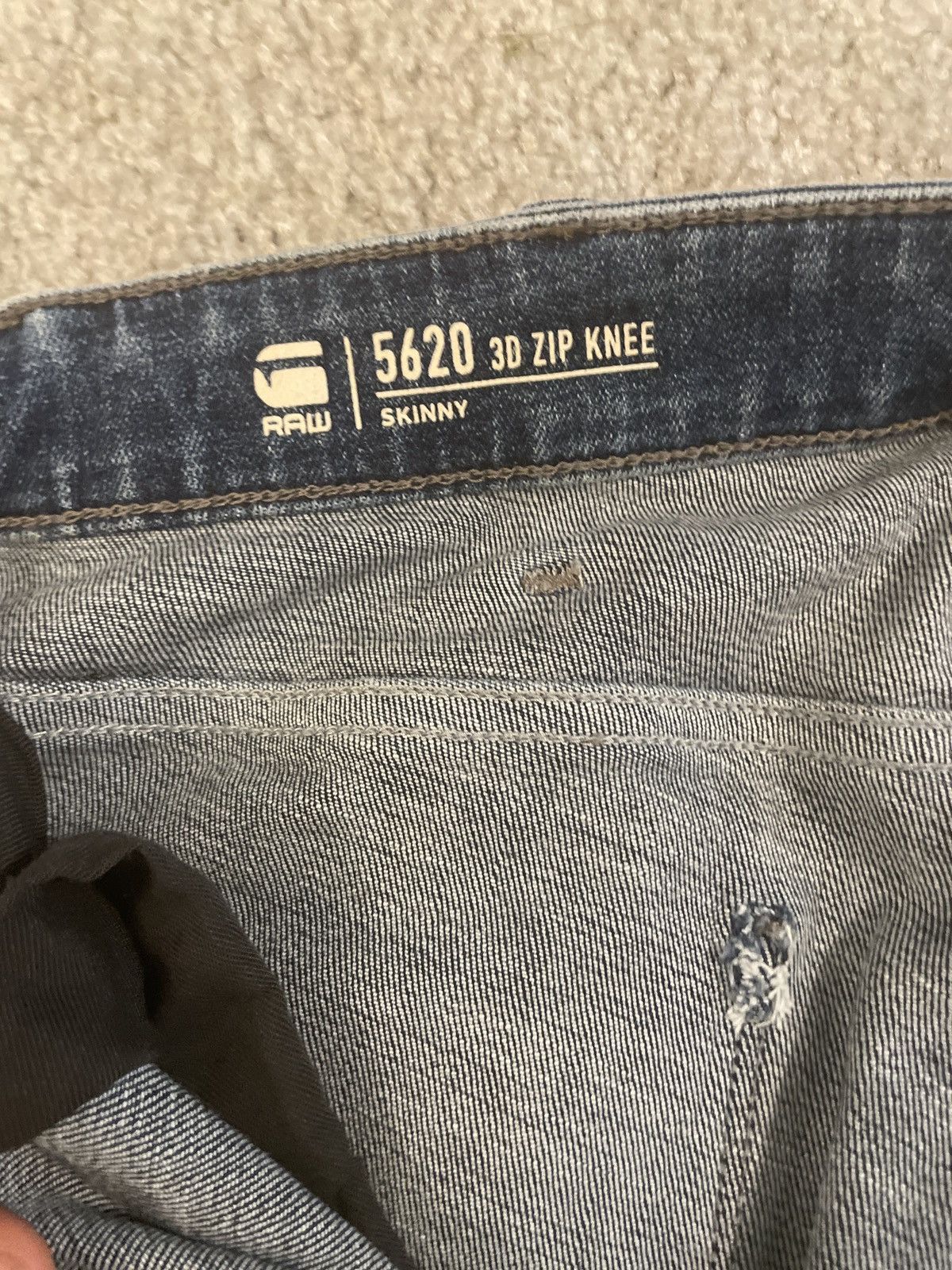 G-Star G STAR 5620 3D Zip knee Denim Size US 29 - 3 Thumbnail