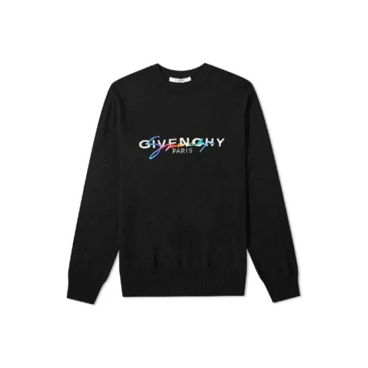 Givenchy Givenchy Men's Logo Wool Long-Sleeve Sweater Size US M / EU 48-50 / 2 - 1 Thumbnail