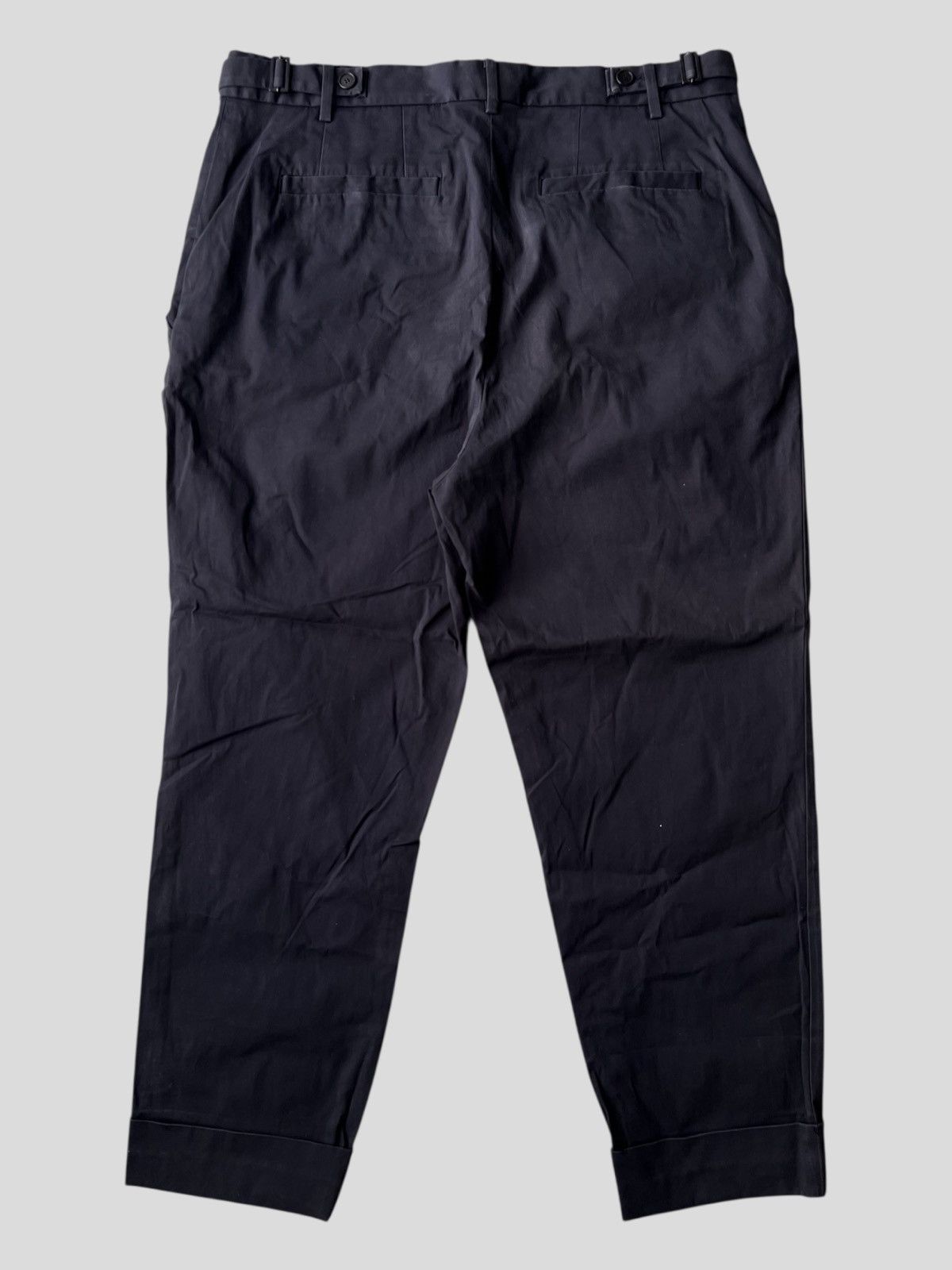 Juun.J Juun.J Side Adjuster Gentlemen Gabardine Navy Ankle Pants Size US 34 / EU 50 - 2 Thumbnail