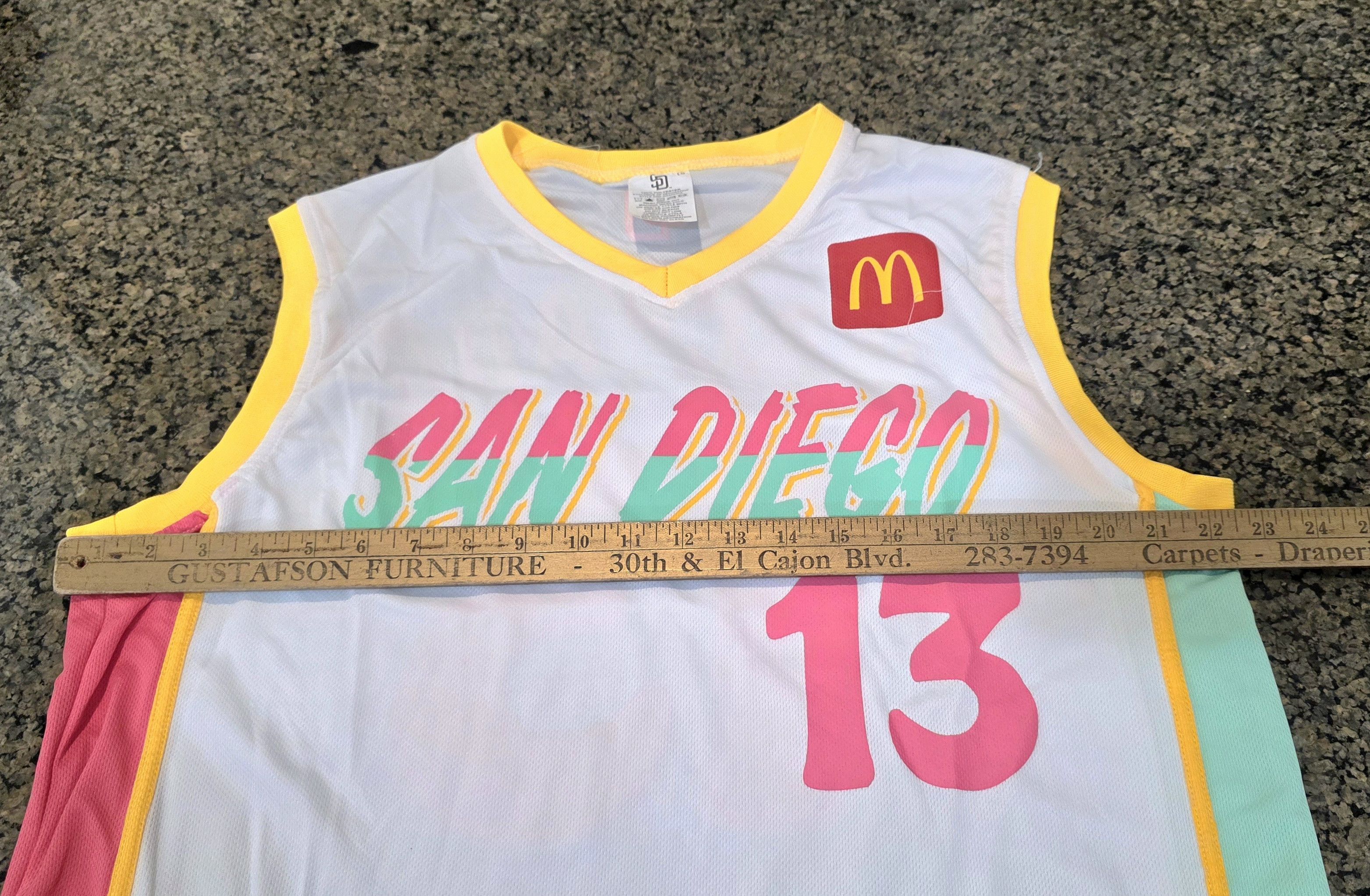 Other Manny Machado City Connect San Diego Padres Basketball Jerse Size US L / EU 52-54 / 3 - 6 Thumbnail