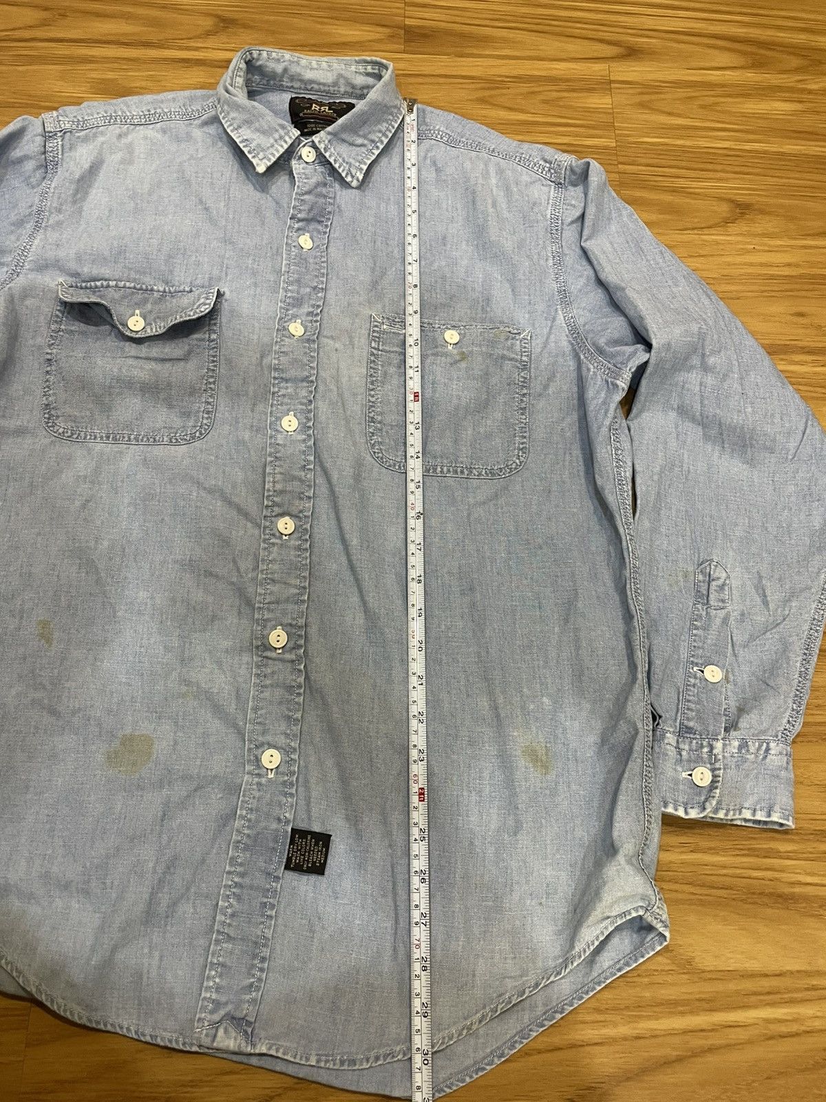 RRL Ralph Lauren RRL Ralph Lauren Western Denim L/S Button Up Shirt Size US L / EU 52-54 / 3 - 11 Thumbnail