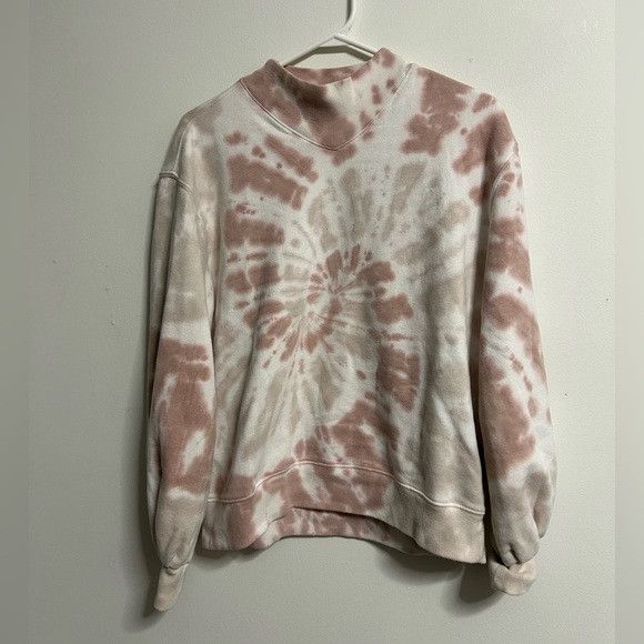 Abercrombie & Fitch Abercrombie & Fitch Mockneck Pink Tie Dye Sweatshirt Size S / US 4 / IT 40 - 1 Thumbnail