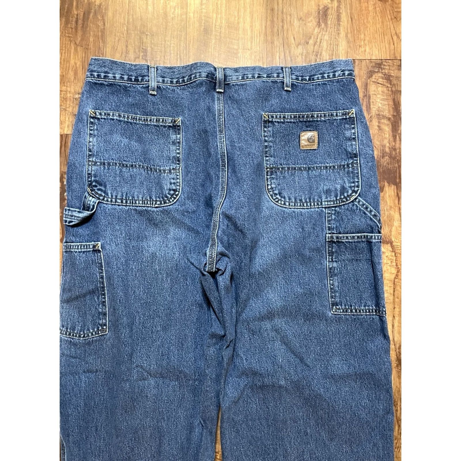 Carhartt Carhartt Jeans Mens 38x30 Denim Blue Dungaree Fit 5-Pocket Straight Casual Size US 38 / EU 54 - 3 Thumbnail