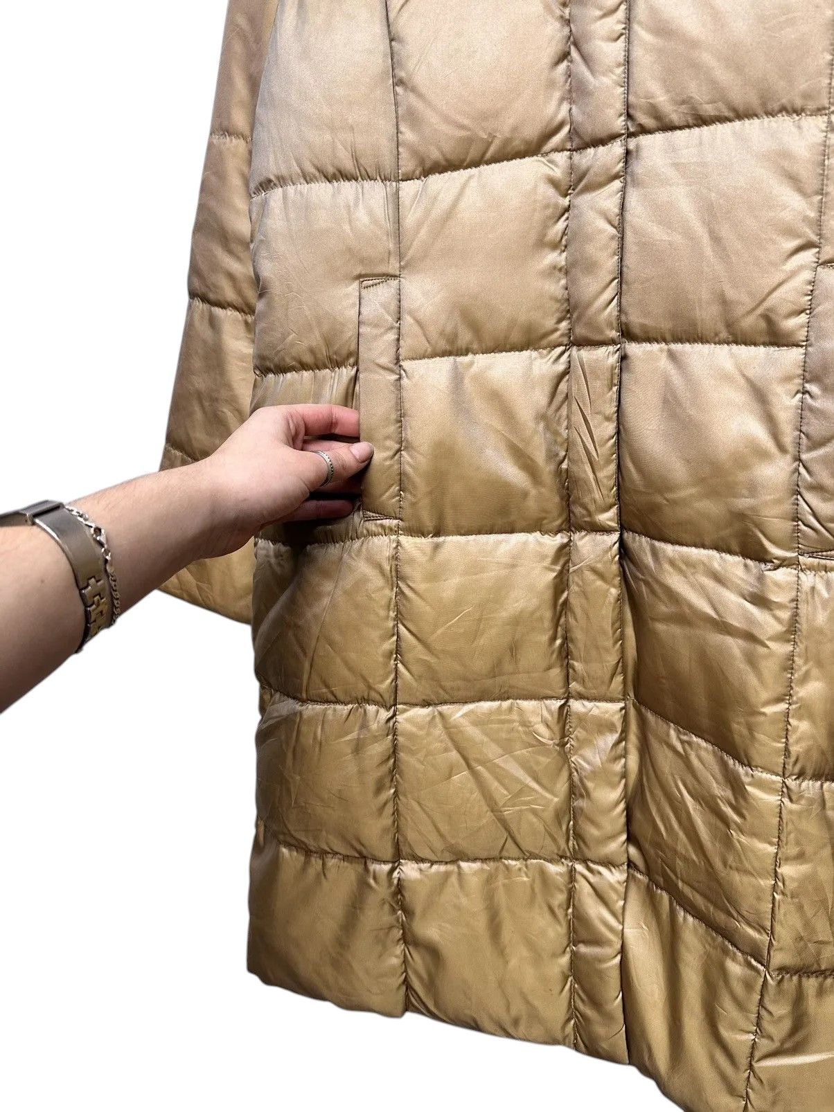 Vintage Ifsixwasnine Brown Fur Hood Winter Jacket Military Y2K Style Size M / US 6-8 / IT 42-44 - 4 Thumbnail