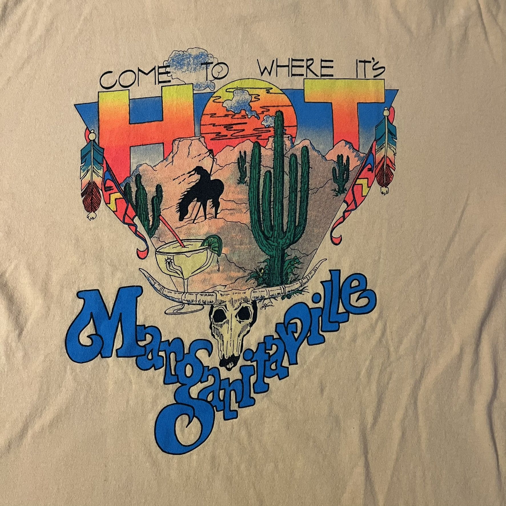 Vintage VTG 90s Come to Where It’s Hot Margaritaville Tee Size US L / EU 52-54 / 3 - 4 Thumbnail
