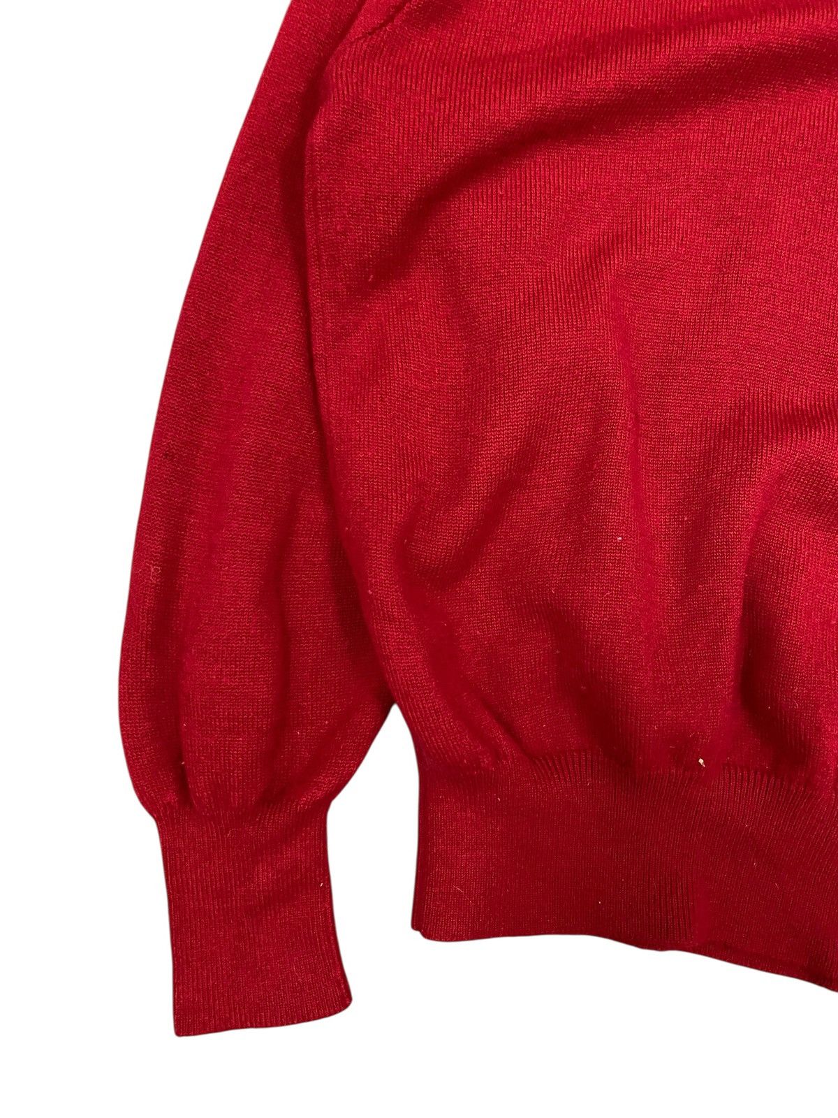 Yves Saint Laurent Vtg Yves Saint Laurent Pour Homme Knitwear Red Size US L / EU 52-54 / 3 - 5 Thumbnail