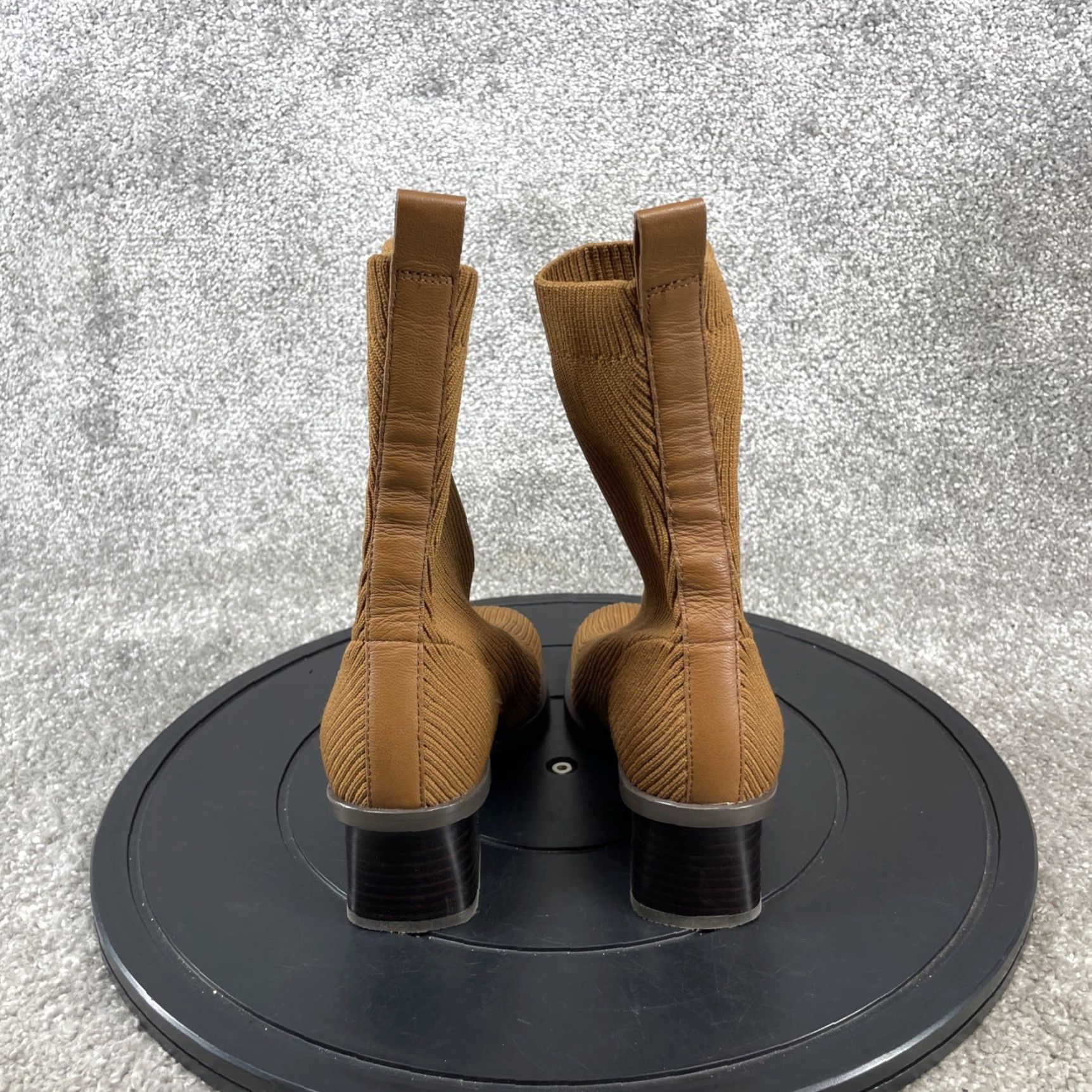 Everlane VINTAGE Everlane Women's Boots Size 5.5 Mid-Calf ReKnit Ankle High Block Heel Brown Casual Shoe Size ONE SIZE - 6 Thumbnail