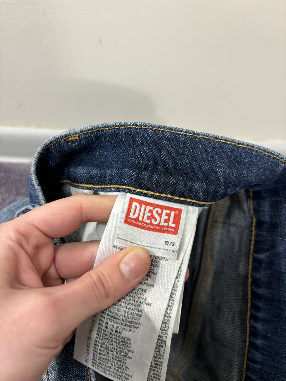 Diesel Diesel D-Strukt Slim Stretch NWT Avant Garde Denim Jeans Size US 29 - 13 Thumbnail